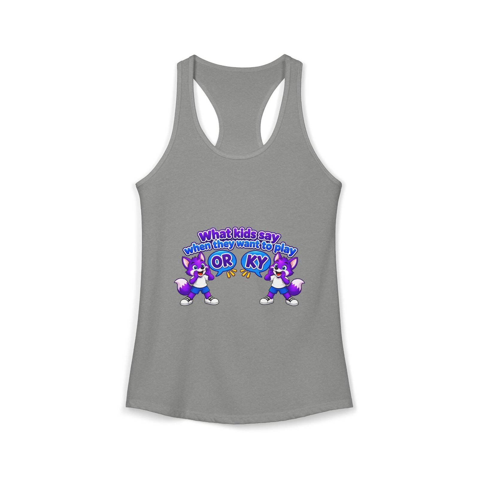 Women's Ideal Racerback Tank__ what kids say Orky - Image 13