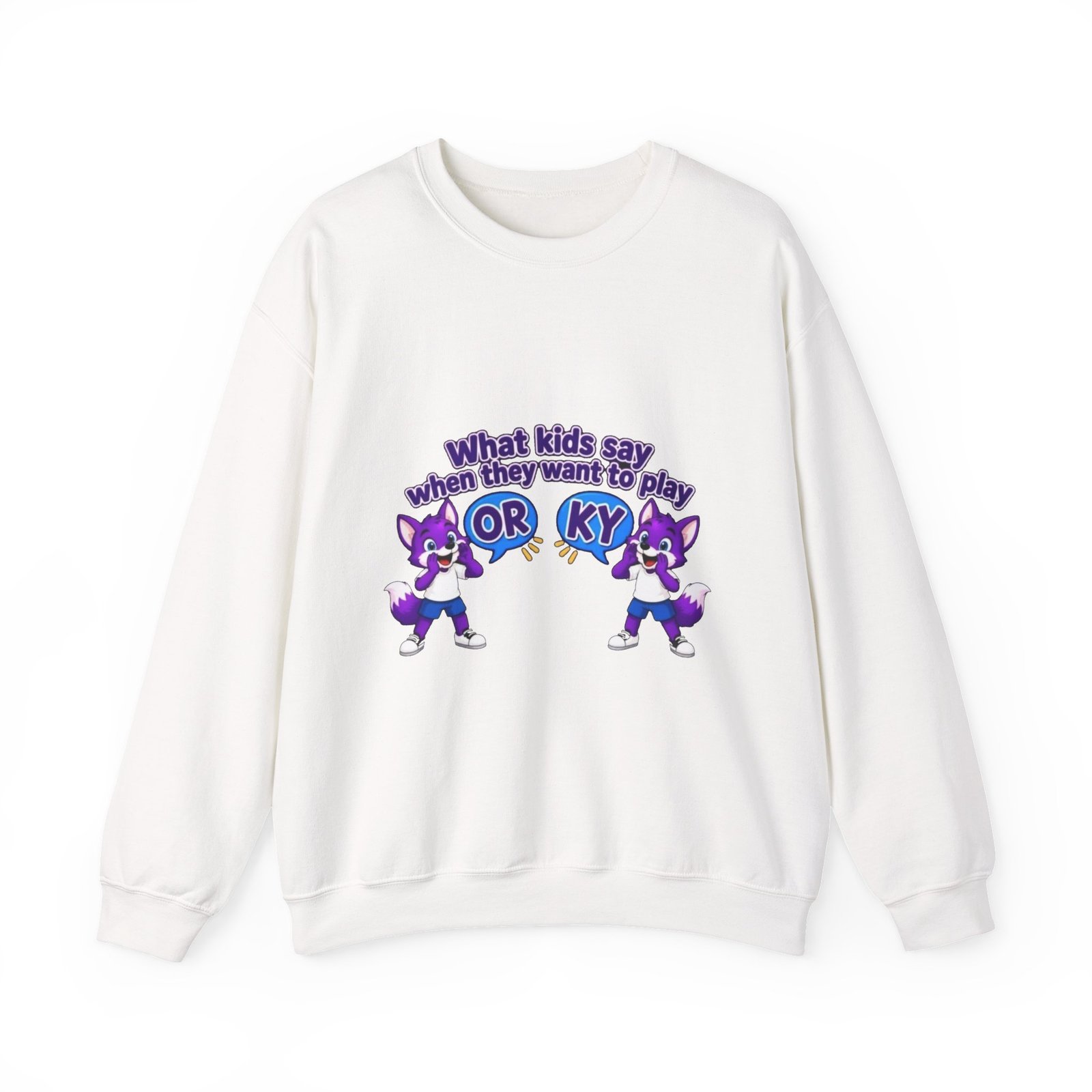 Unisex Heavy Blend™ Crewneck Sweatshirt - 'What Kids Say ' - Image 2