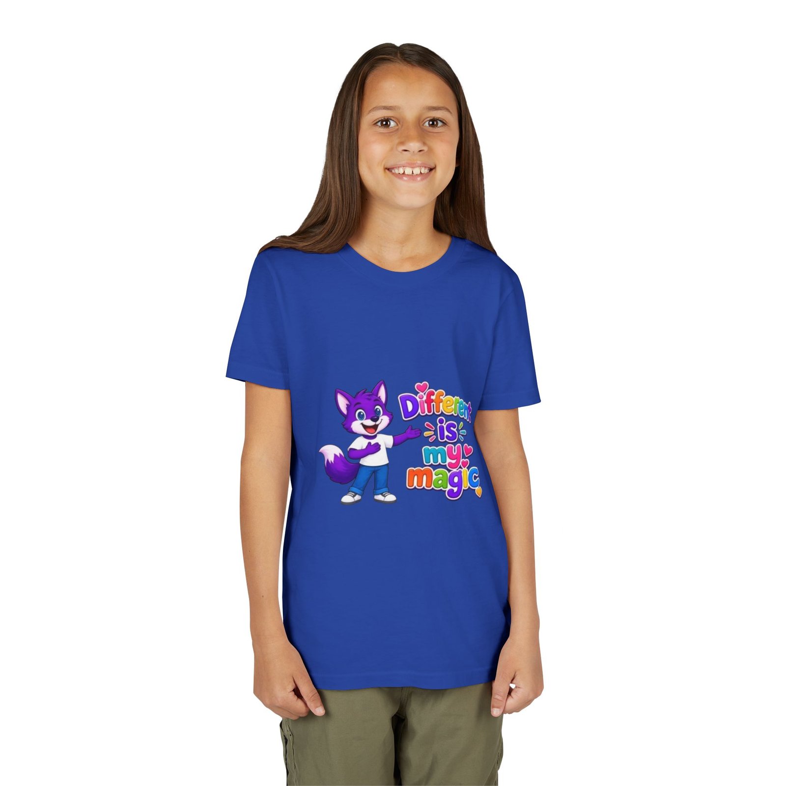 Youth Short Sleeve Tee- "Different is My Magic" - Image 60