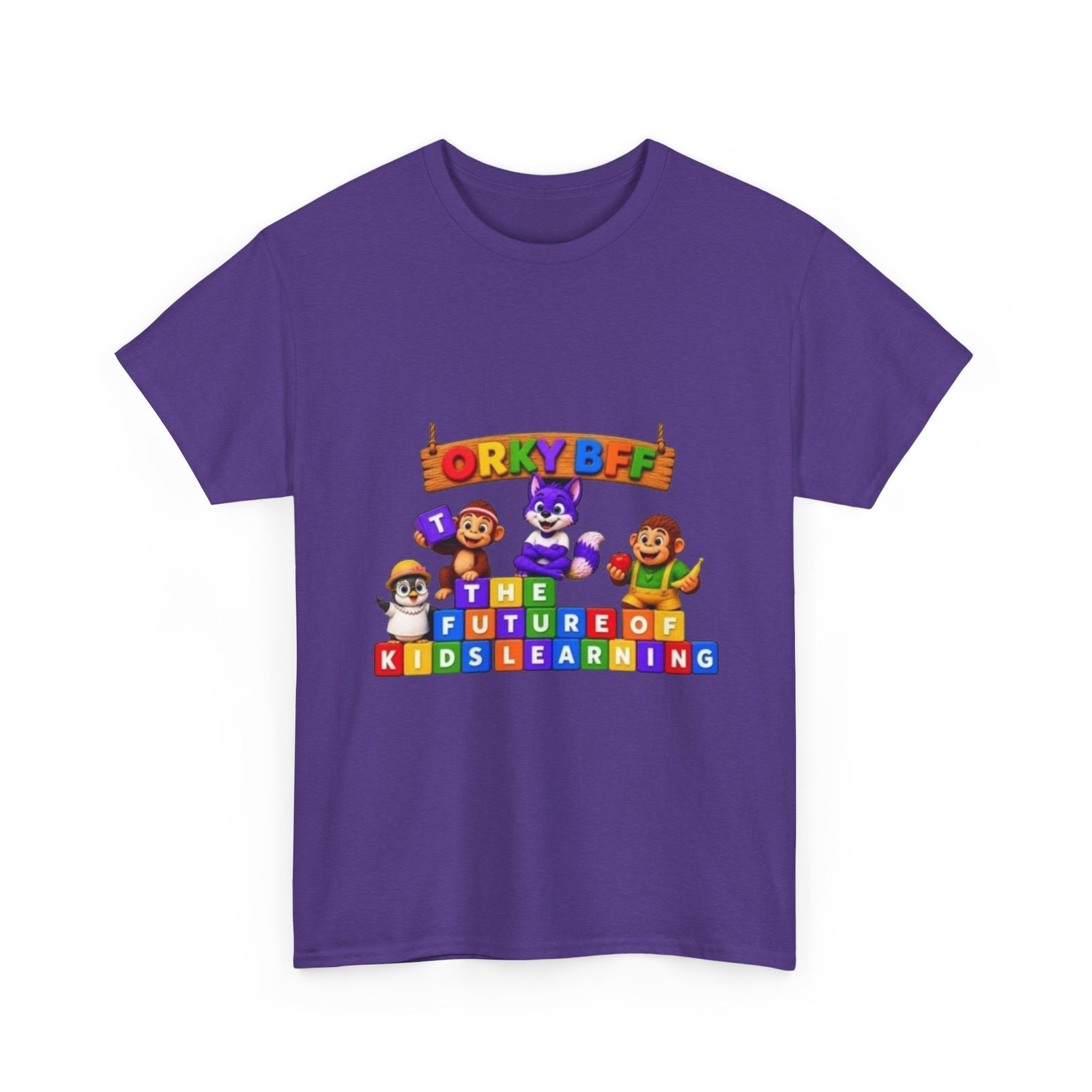 Unisex Heavy Cotton Tee — "ORKYBFF: The Future of Kids Learning" - Image 33