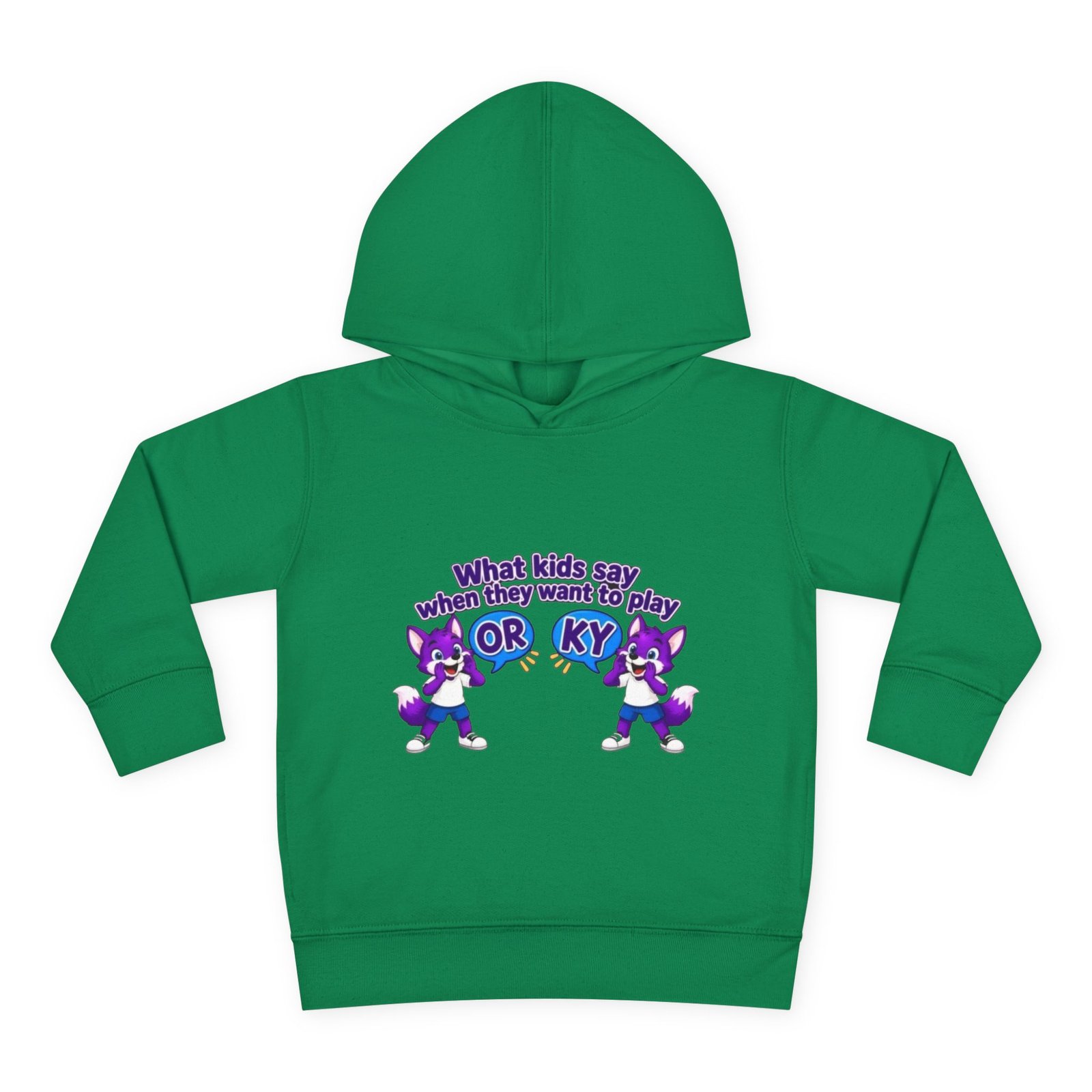 Toddler Pullover Fleece Hoodie__ "What Kids Say " - Image 13