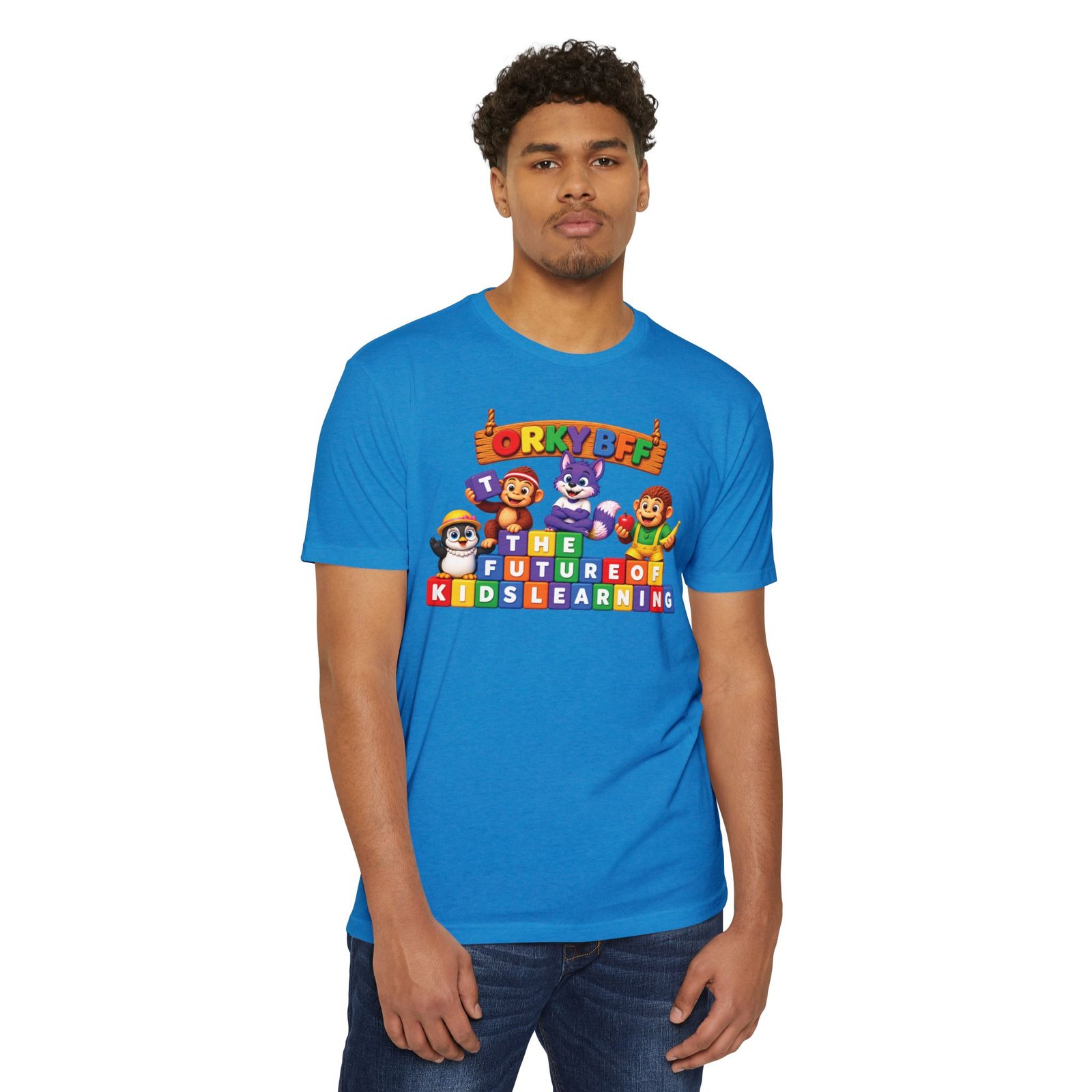 Unisex CVC Jersey T-shirt – "ORKYBFF: The Future of Kids Learning" - Image 23