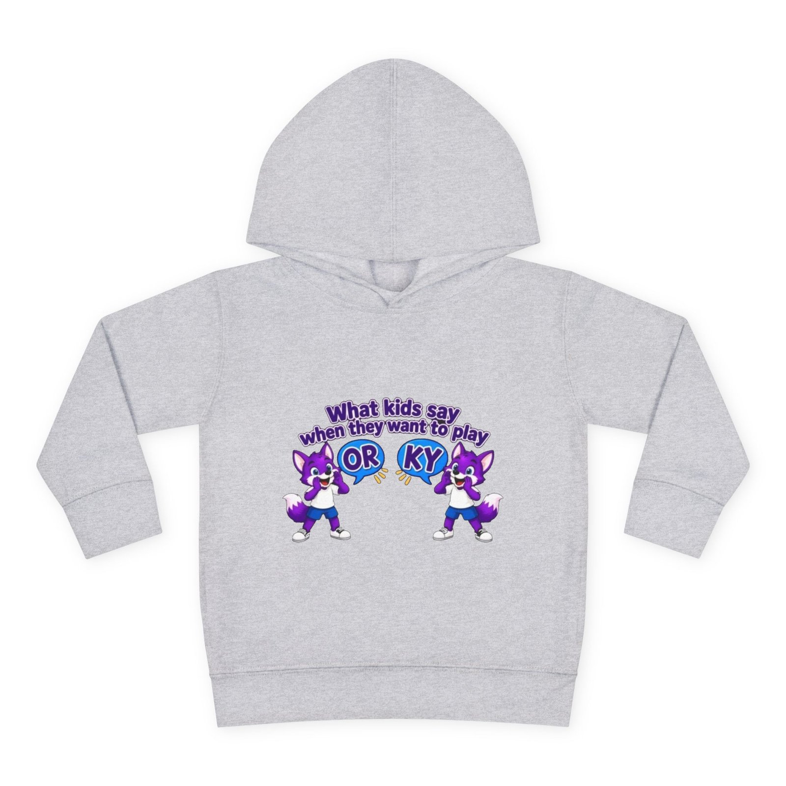 Toddler Pullover Fleece Hoodie__ "What Kids Say " - Image 9
