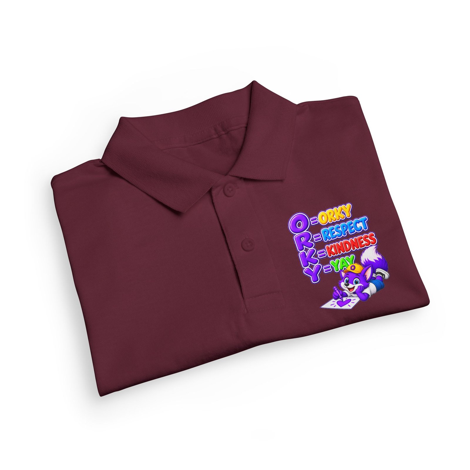 DryBlend® Youth Jersey Polo — ORKY Respect Kindness - Image 19