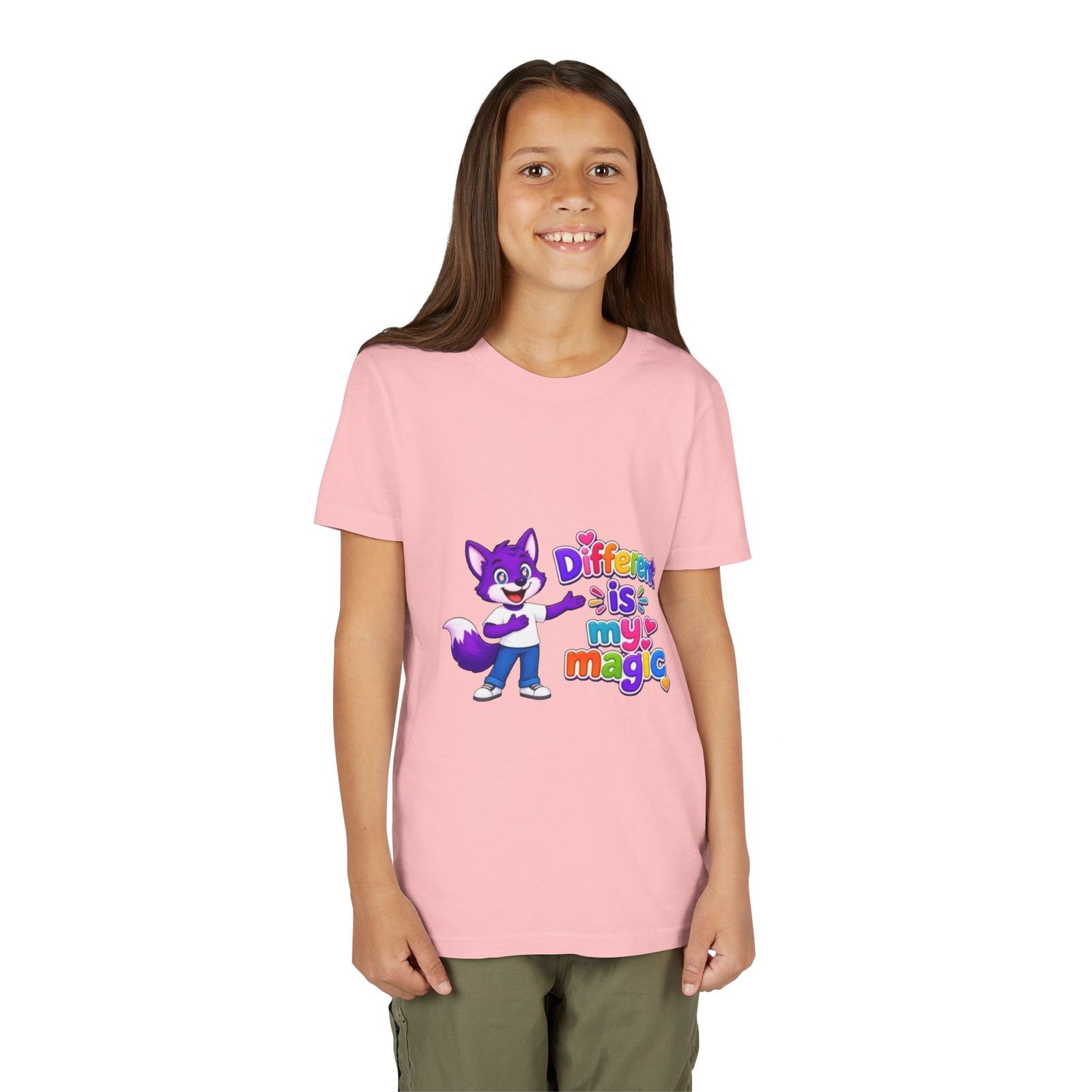 Youth Short Sleeve Tee- "Different is My Magic" - Image 96