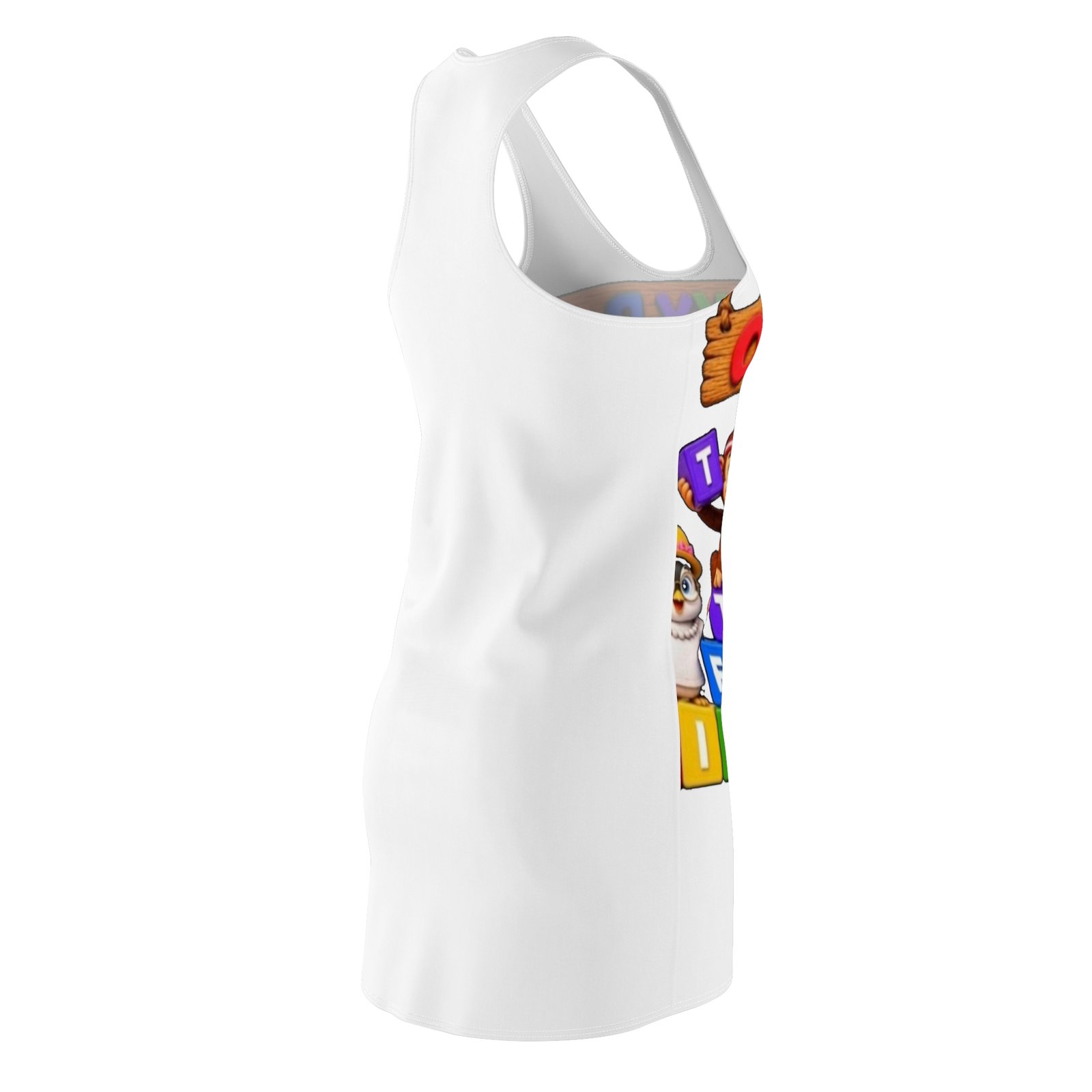Women's Cut & Sew Racerback Dress (AOP)– " The Future Kids Learn" - Image 4