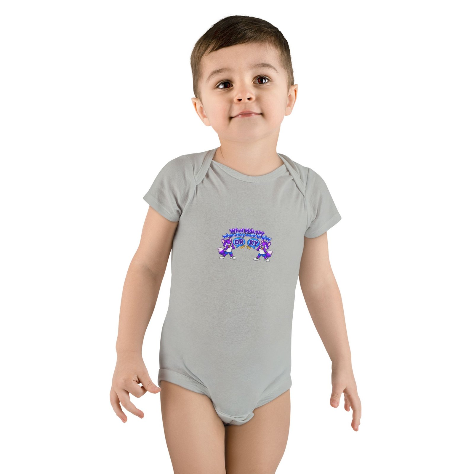 Baby Short Sleeve Onesie® - What Kids Say " - Image 7