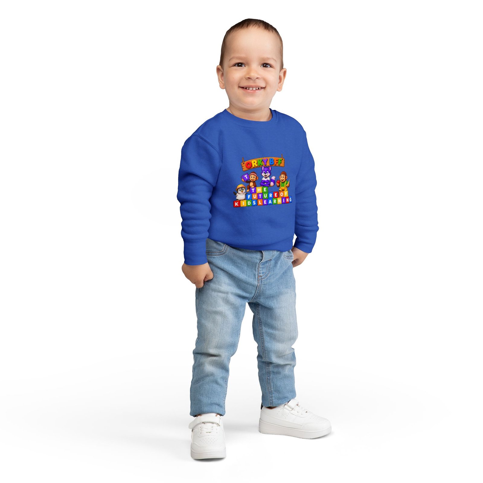 Toddler Sweatshirt — The Future of Kids Learning Orky - Image 16