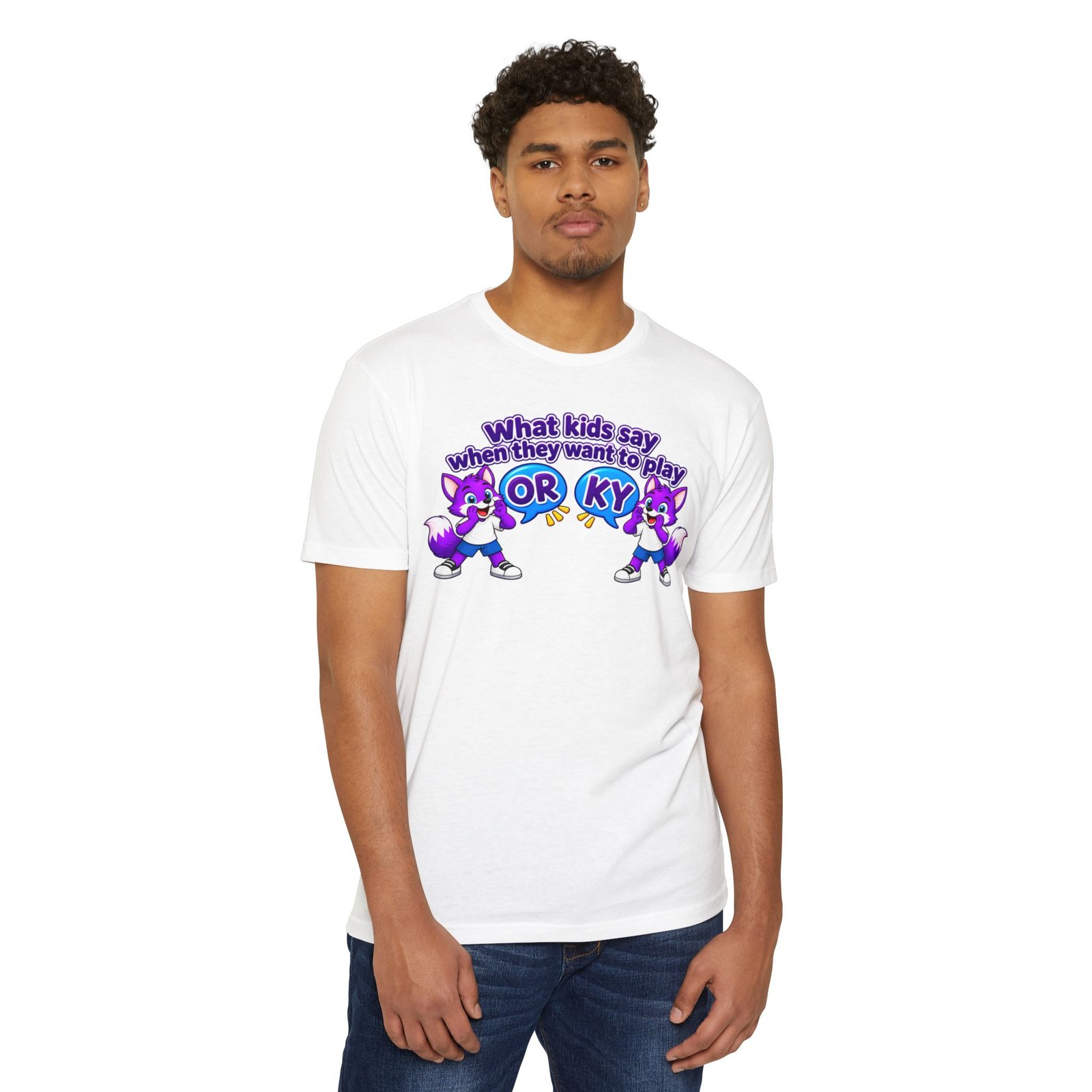 Unisex CVC Jersey T-shirt ___ What Kids Say When They Want to Play "ORKY" T-Shirt - Image 23