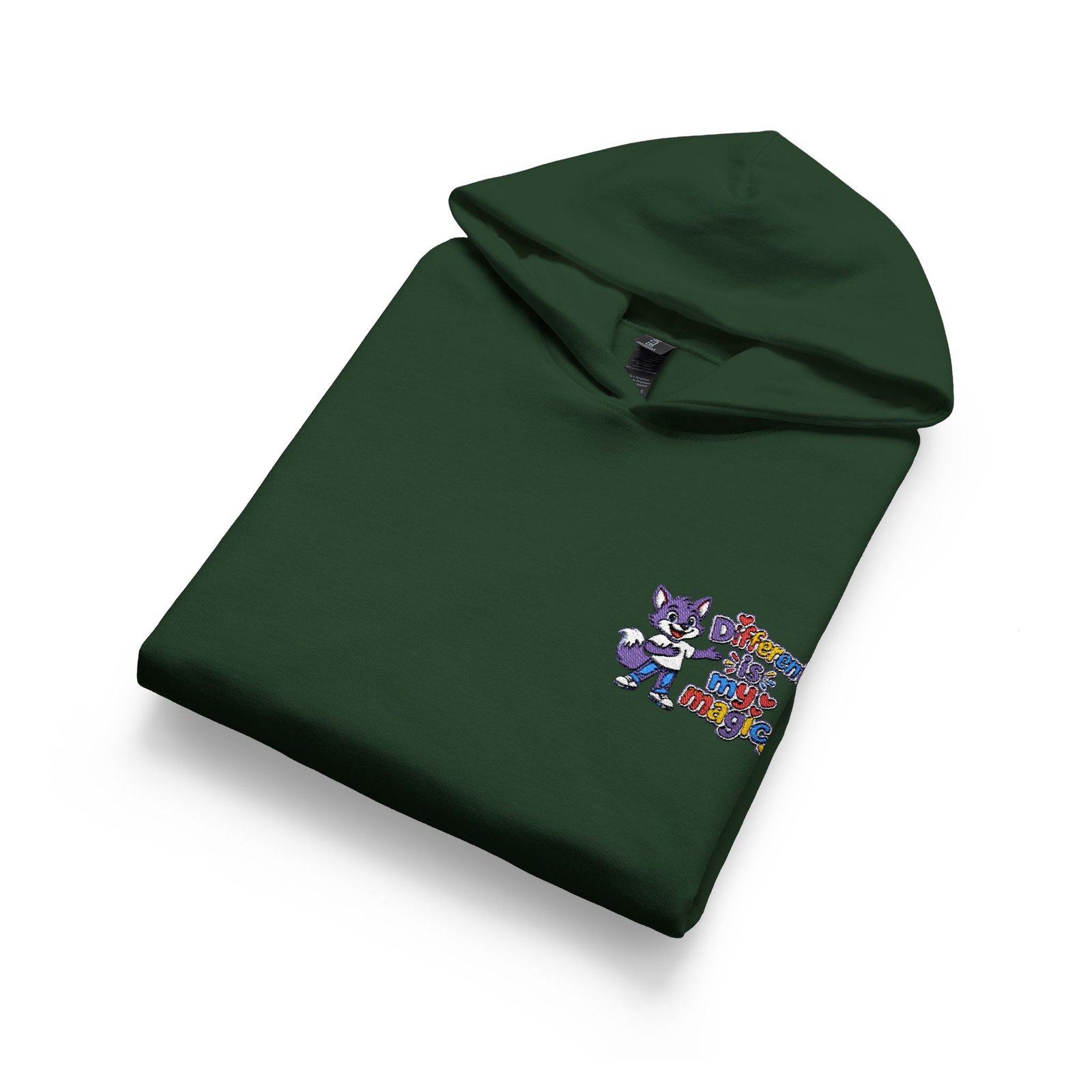 Softstyle Youth Midweight Hooded Sweatshirt — Different is my magic - Image 31