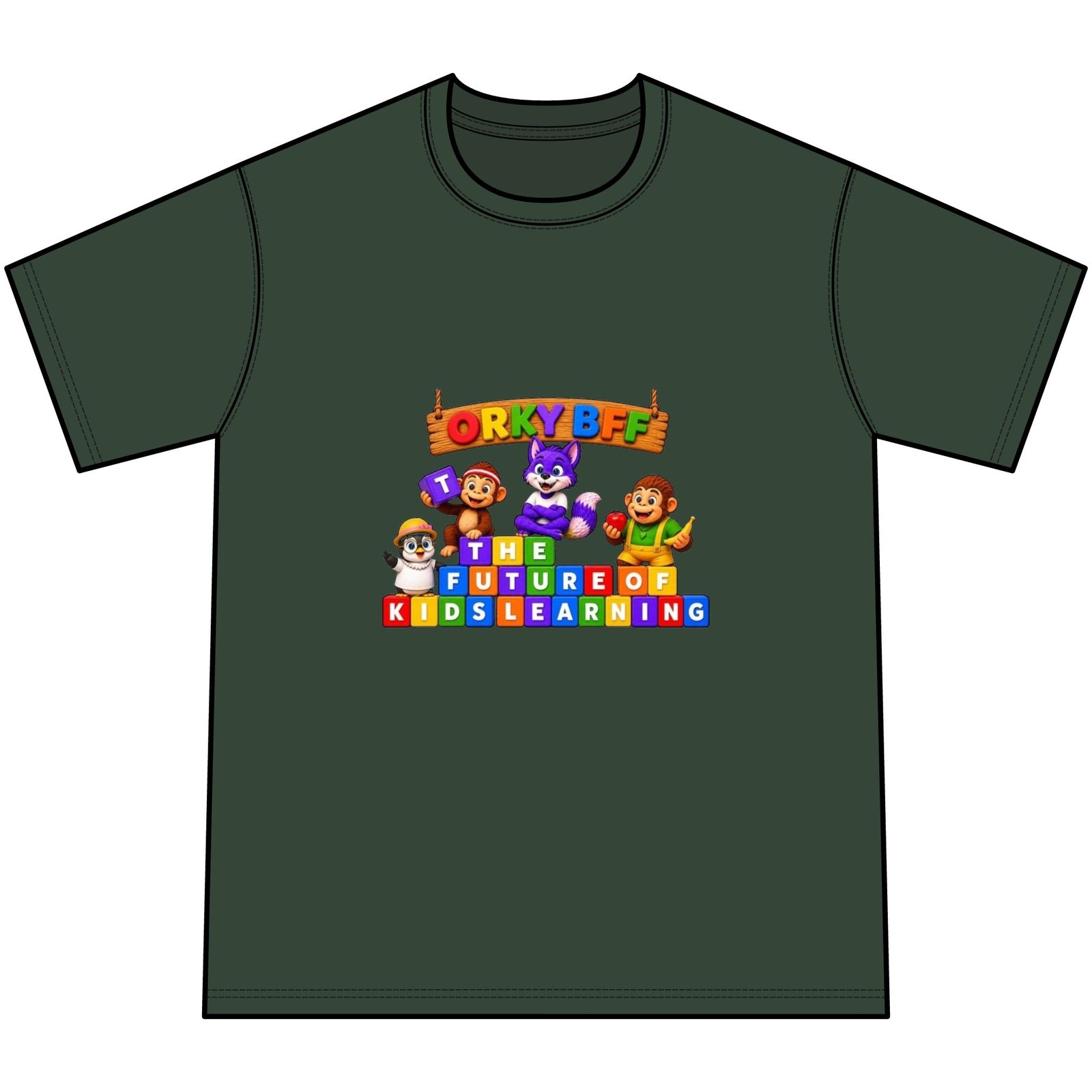 Youth Tie-Dye Tee— "ORKYBEE: The Future of Kids Learning" - Image 13