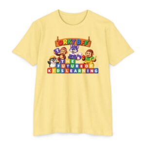Unisex CVC Jersey T-shirt – "ORKYBFF: The Future of Kids Learning"