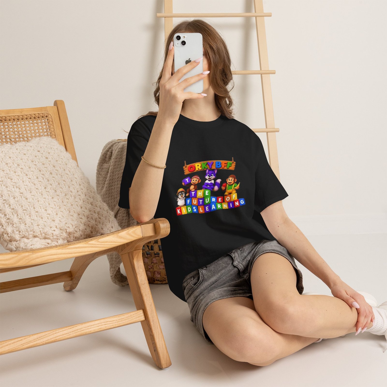 Unisex Heavy Cotton Tee — "ORKYBFF: The Future of Kids Learning" - Image 8