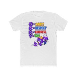 Unisex Cotton Crew Tee  — Orky  Respect, Kindness, Yay!
