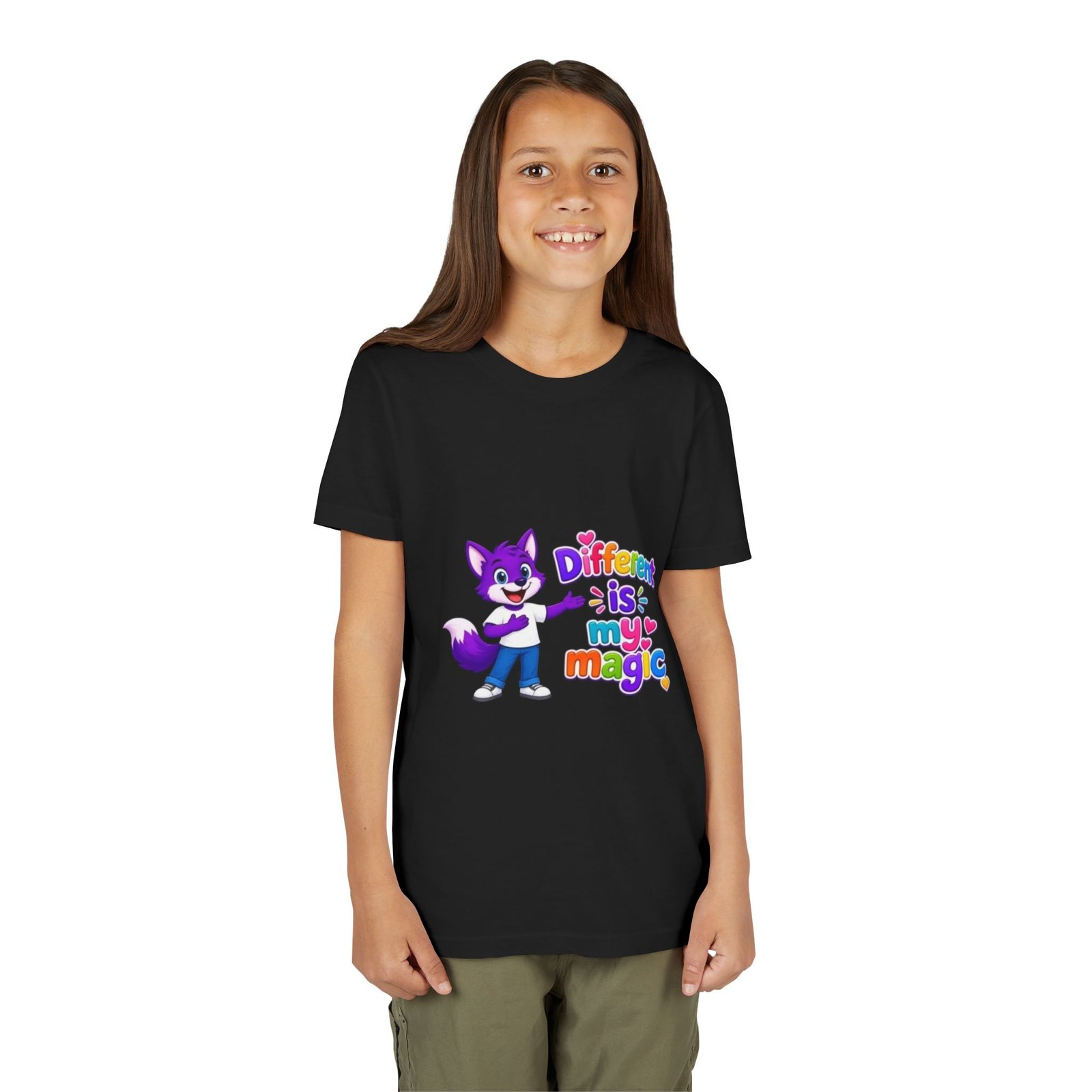 Youth Short Sleeve Tee- "Different is My Magic" - Image 20