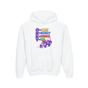 Youth Heavy Blend Hooded Sweatshirt  — O.R.K.Y. Respect, Kindness, Yay