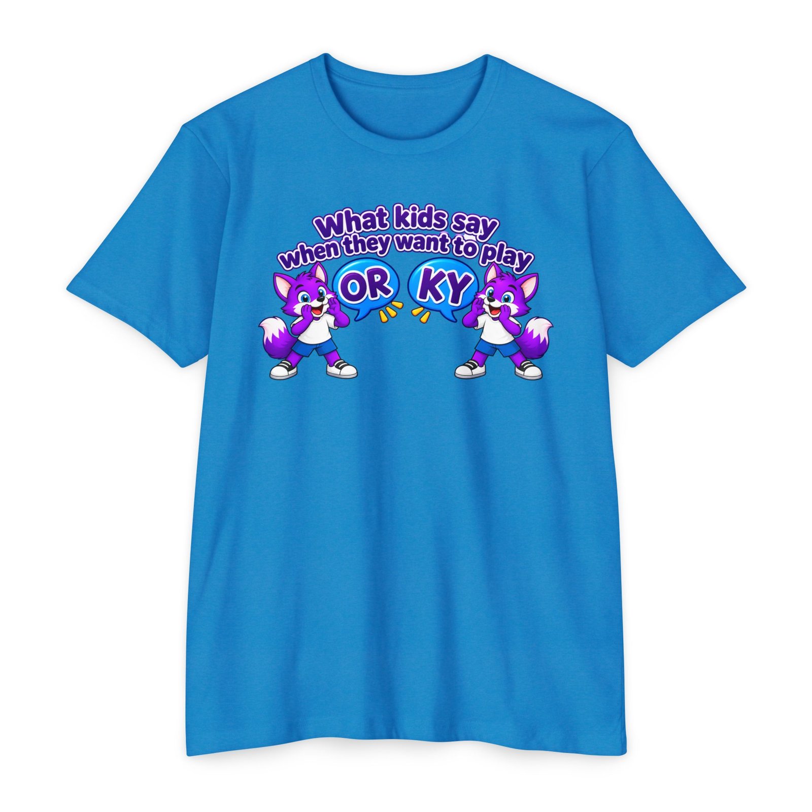 Unisex CVC Jersey T-shirt ___ What Kids Say When They Want to Play "ORKY" T-Shirt - Image 26