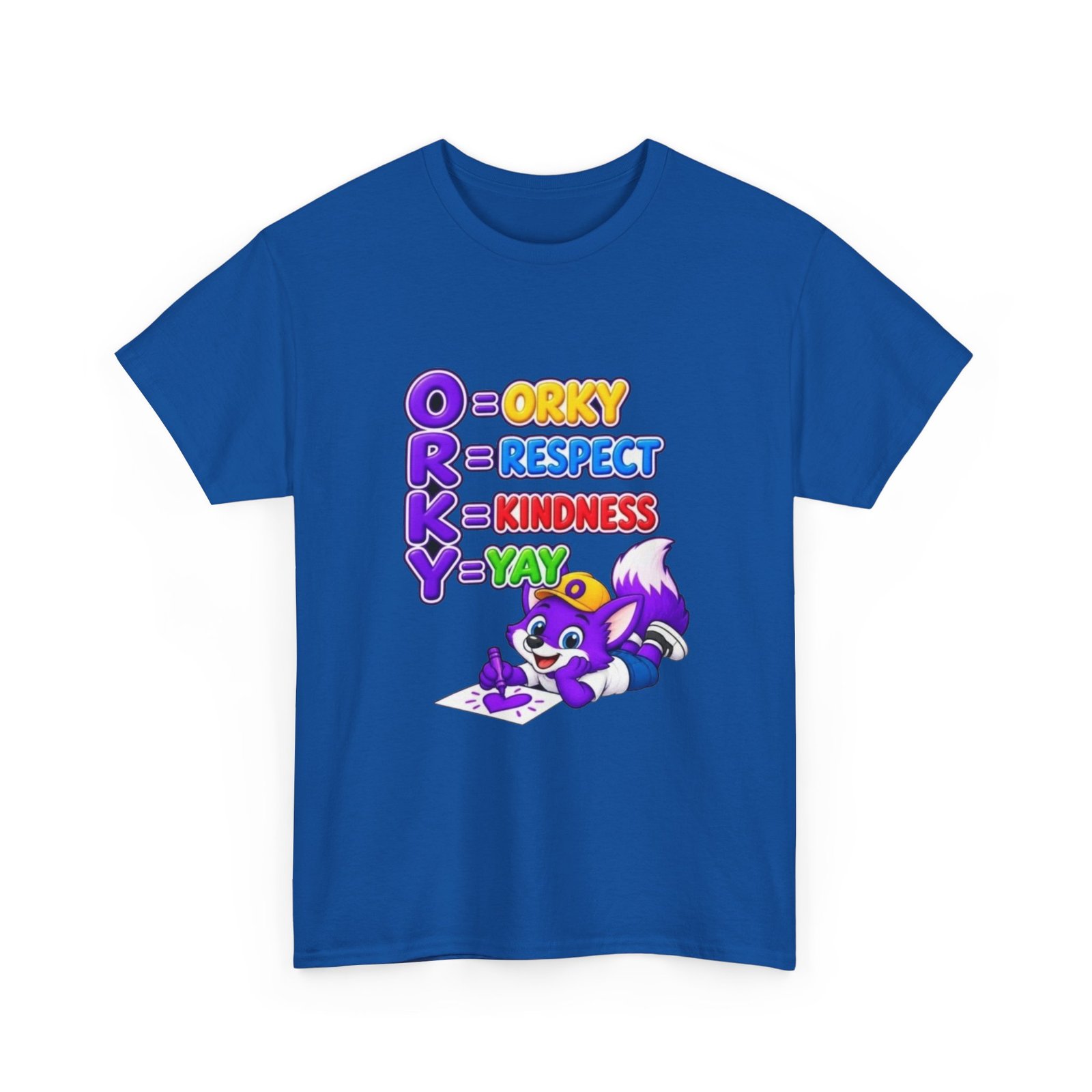 Unisex Heavy Cotton Tee – 'O R K Y' Respect & Kindness Yay - Image 17