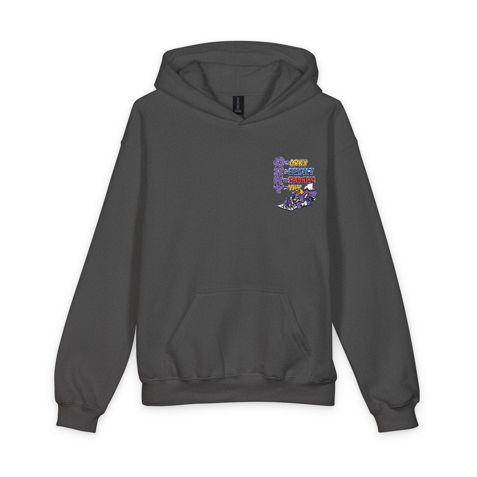 Youth Hoodie — 'Be Kind' Floral Pocket Logo - Image 33