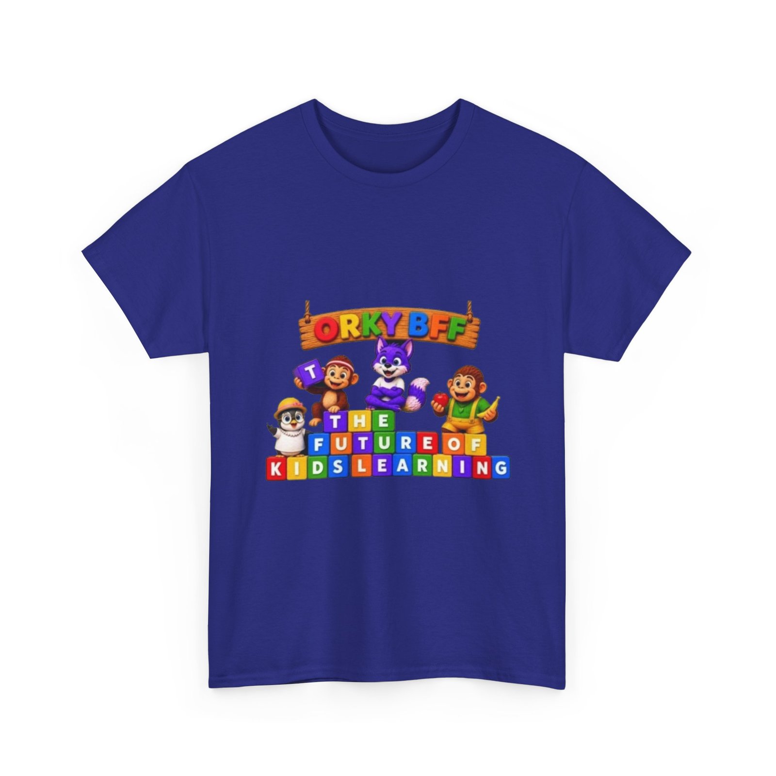 Unisex Heavy Cotton Tee — "ORKYBFF: The Future of Kids Learning" - Image 25