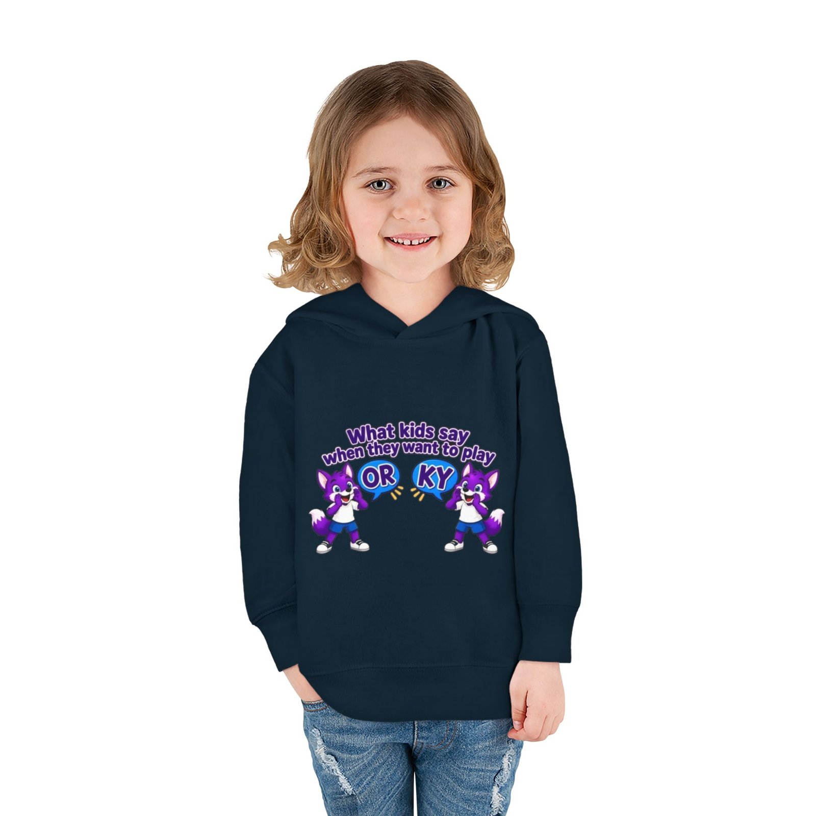 Toddler Pullover Fleece Hoodie__ "What Kids Say " - Image 40