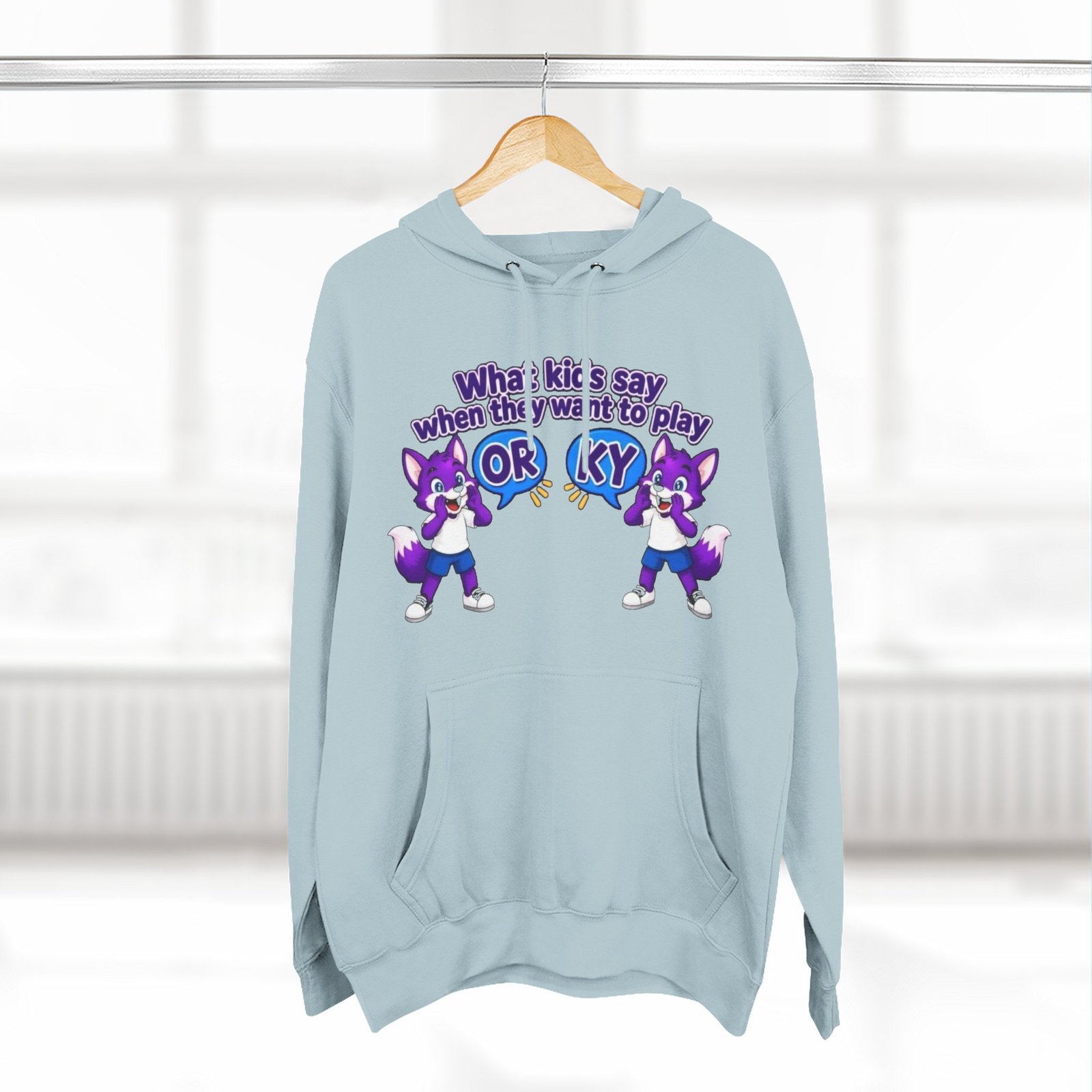 Three-Panel Fleece Hoodie— " What Kids Say " - Image 36