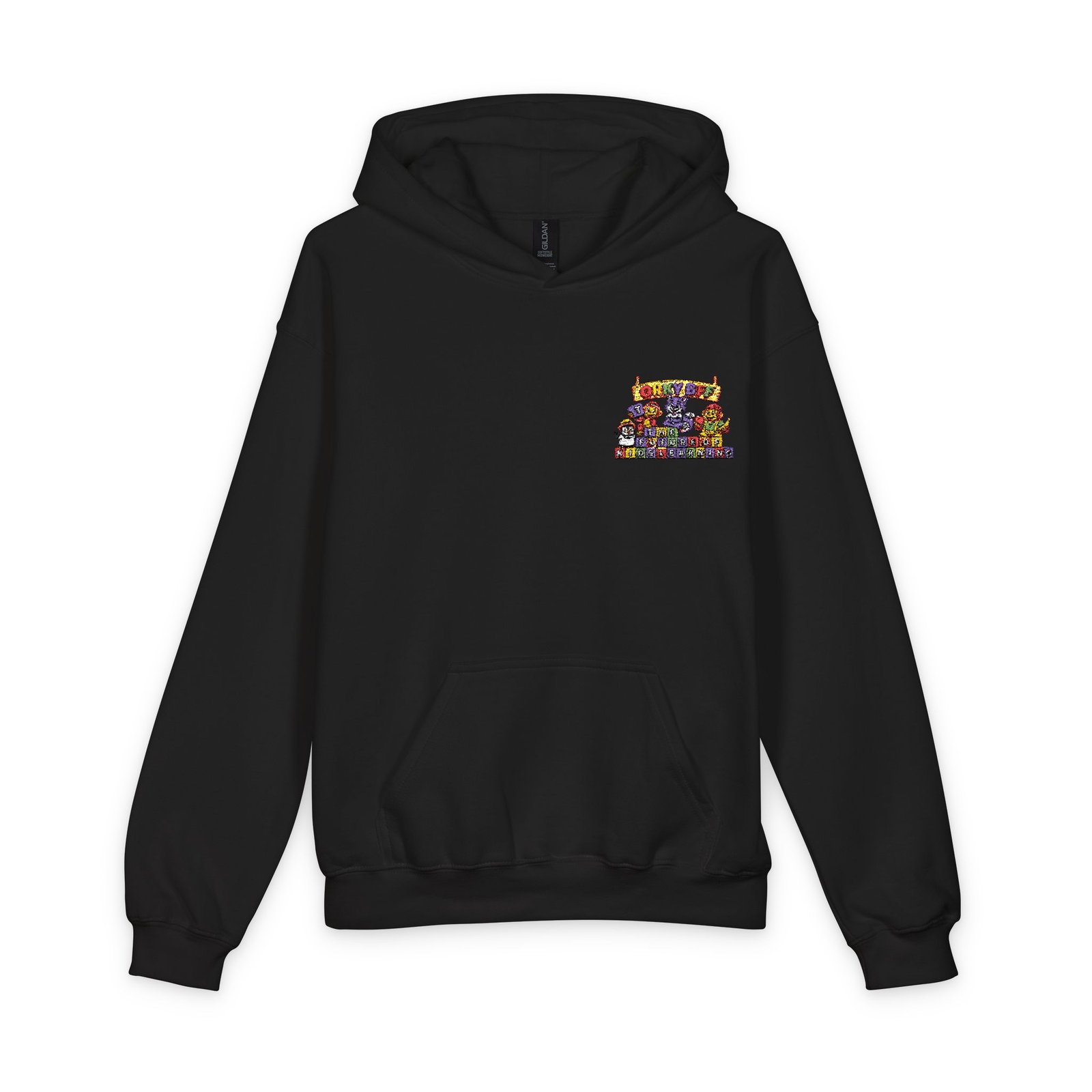 Softstyle Youth Midweight Hooded Sweatshirt –Orky BFF kids learning - Image 5