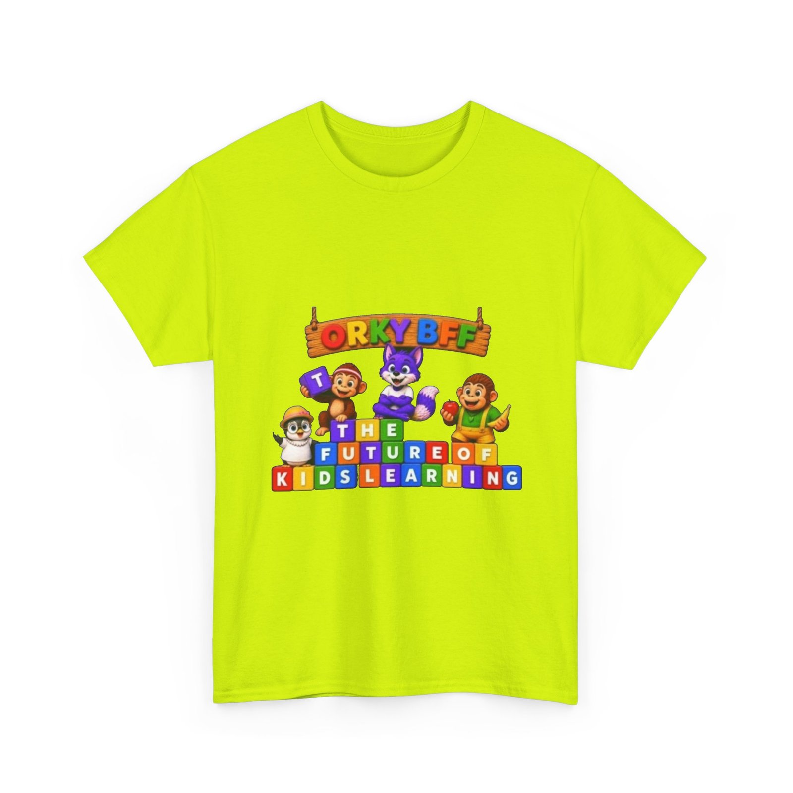 Unisex Heavy Cotton Tee — "ORKYBFF: The Future of Kids Learning" - Image 9