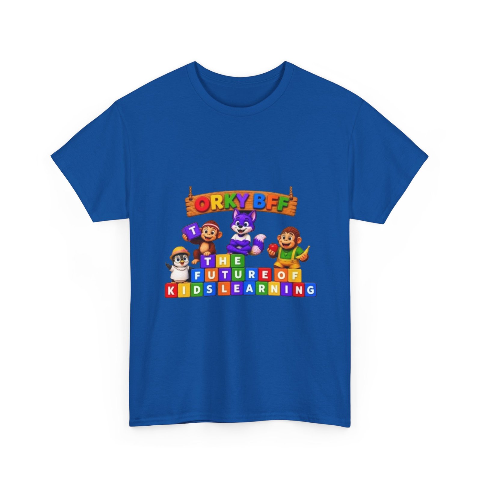 Unisex Heavy Cotton Tee — "ORKYBFF: The Future of Kids Learning" - Image 17