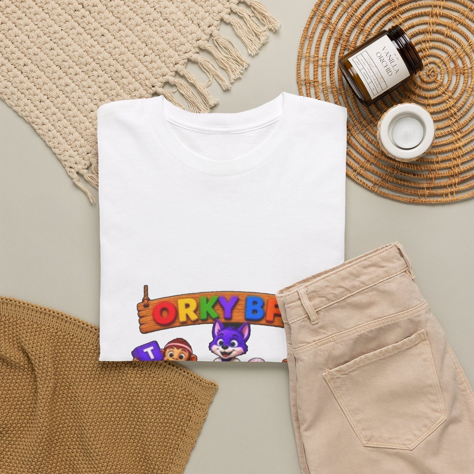 Unisex Heavy Cotton Tee — "ORKYBFF: The Future of Kids Learning" - Image 4