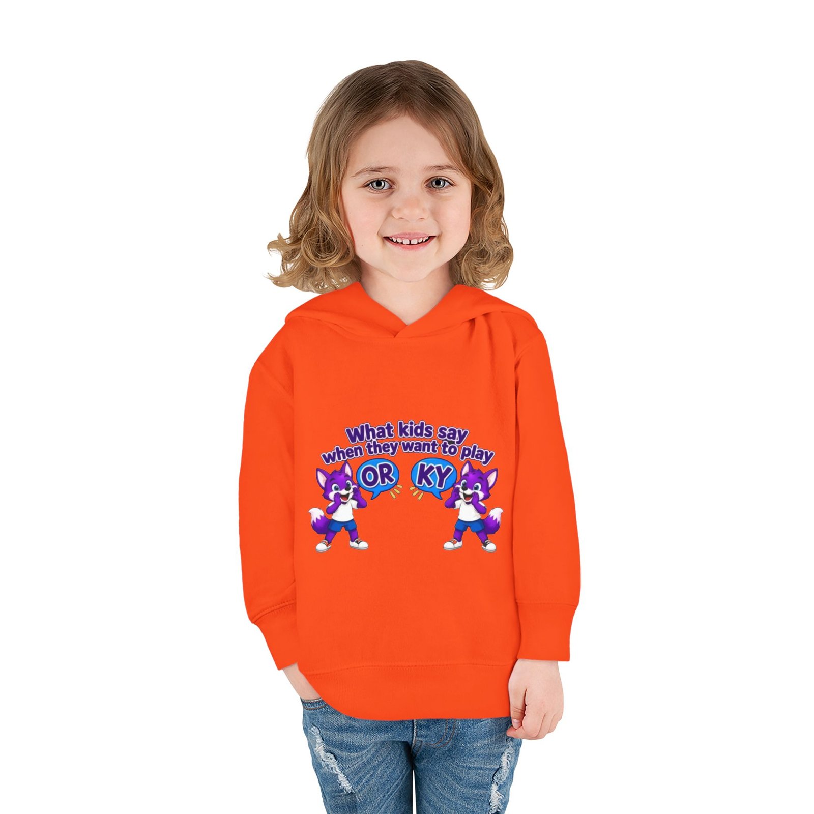 Toddler Pullover Fleece Hoodie__ "What Kids Say " - Image 8