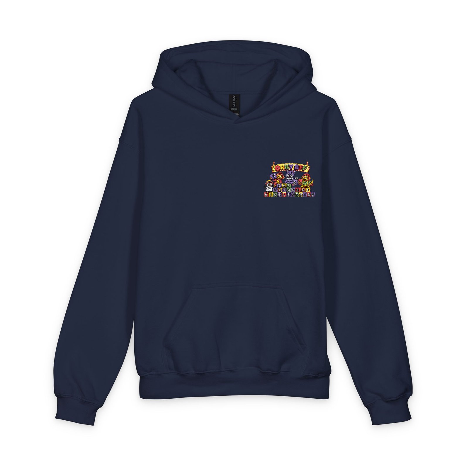 Softstyle Youth Midweight Hooded Sweatshirt –Orky BFF kids learning - Image 45