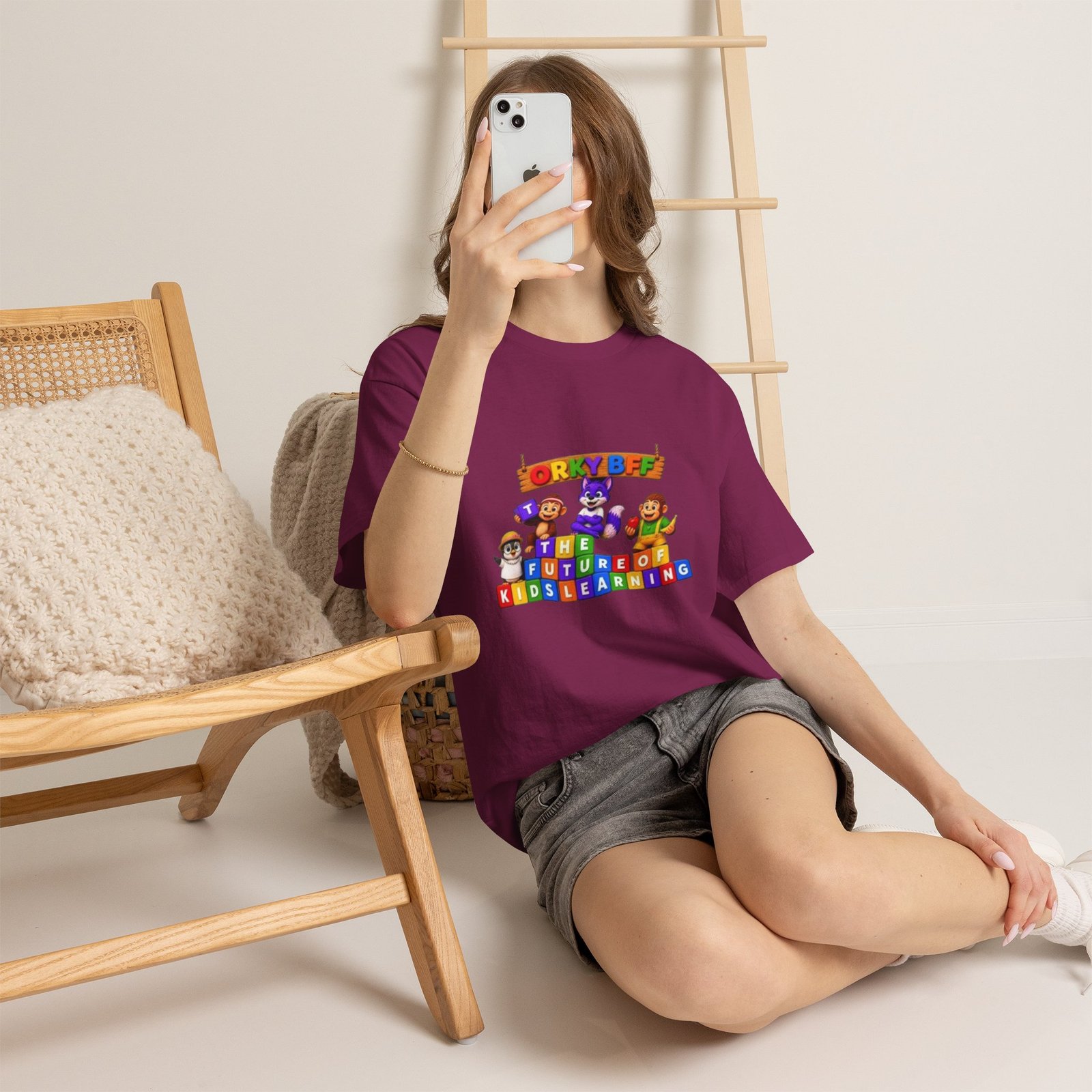 Unisex Heavy Cotton Tee — "ORKYBFF: The Future of Kids Learning" - Image 56