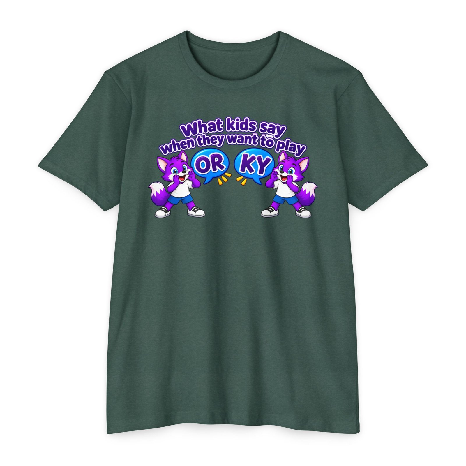 Unisex CVC Jersey T-shirt ___ What Kids Say When They Want to Play "ORKY" T-Shirt - Image 16
