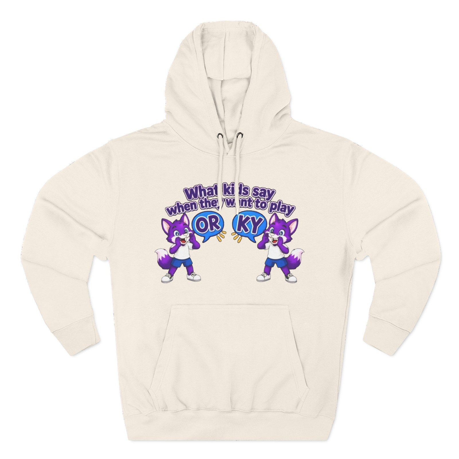 Three-Panel Fleece Hoodie— " What Kids Say " - Image 17