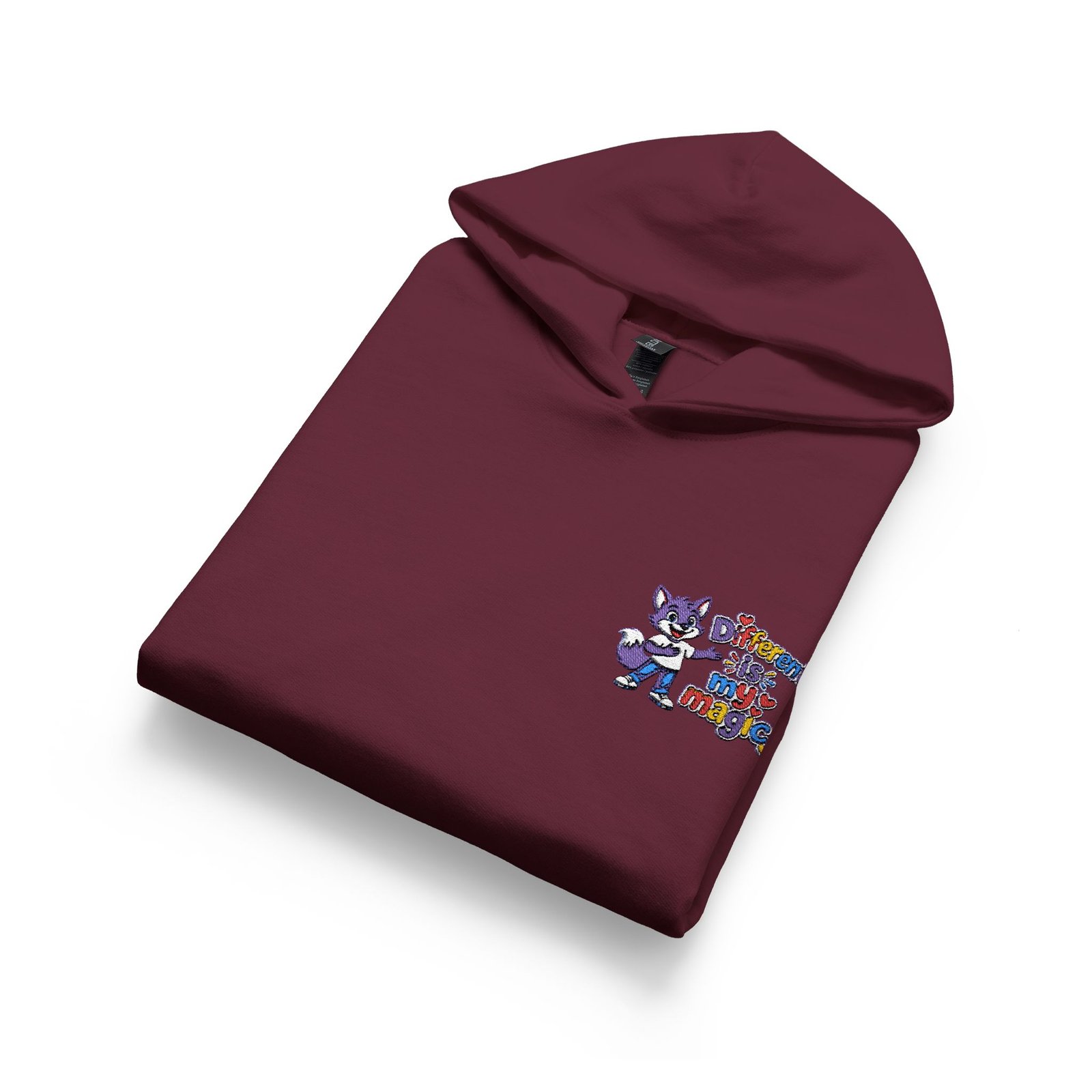 Softstyle Youth Midweight Hooded Sweatshirt — Different is my magic - Image 19