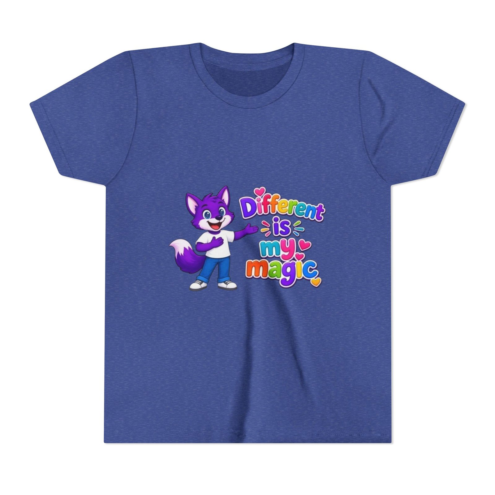 Youth Short Sleeve Tee- "Different is My Magic" - Image 61