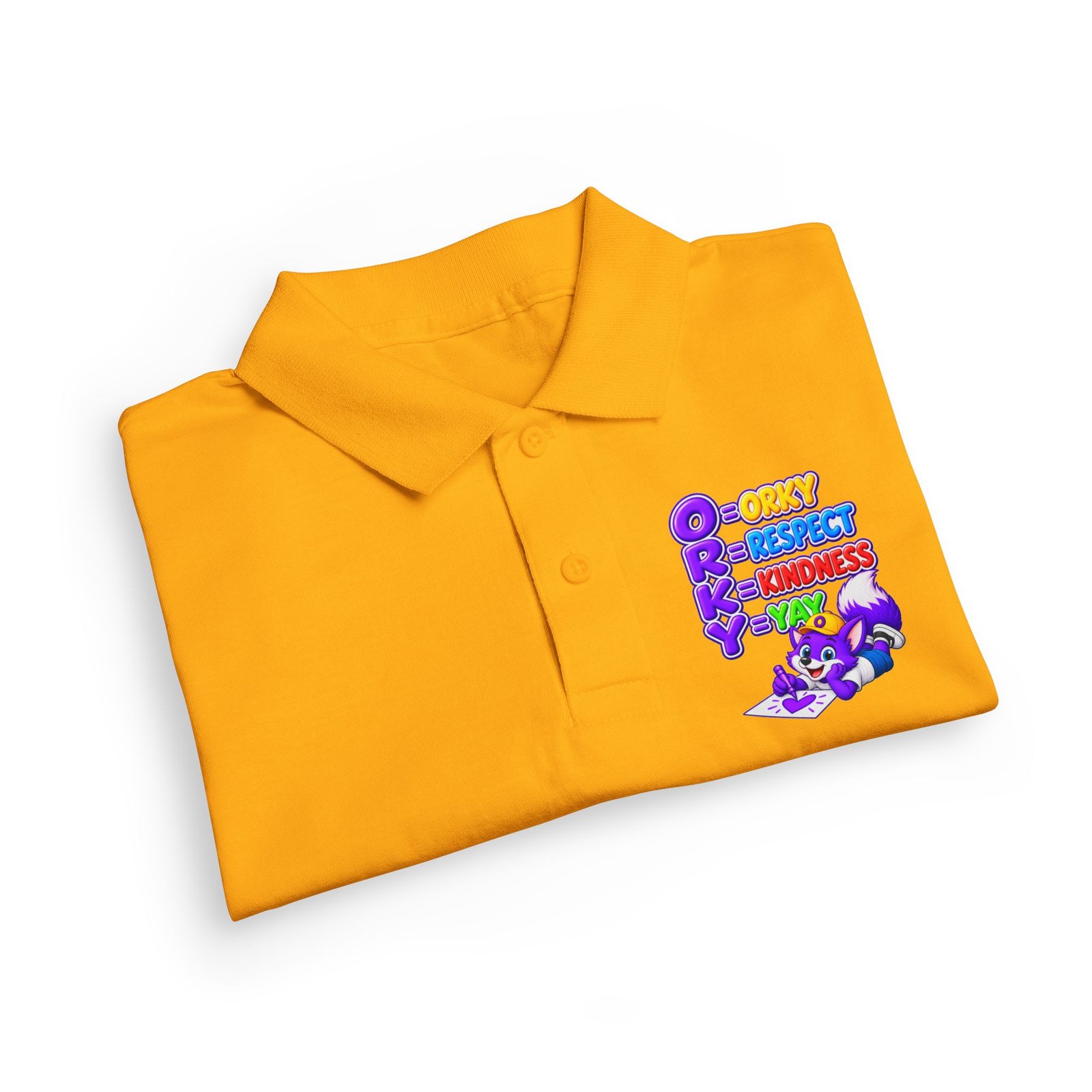 DryBlend® Youth Jersey Polo — ORKY Respect Kindness - Image 15