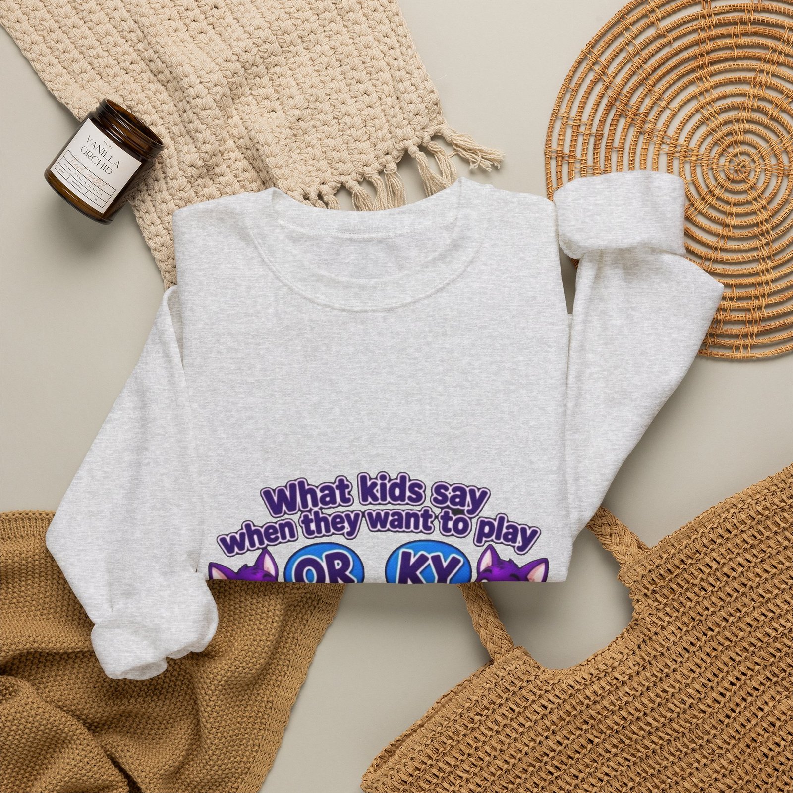 Unisex Heavy Blend™ Crewneck Sweatshirt - 'What Kids Say ' - Image 9