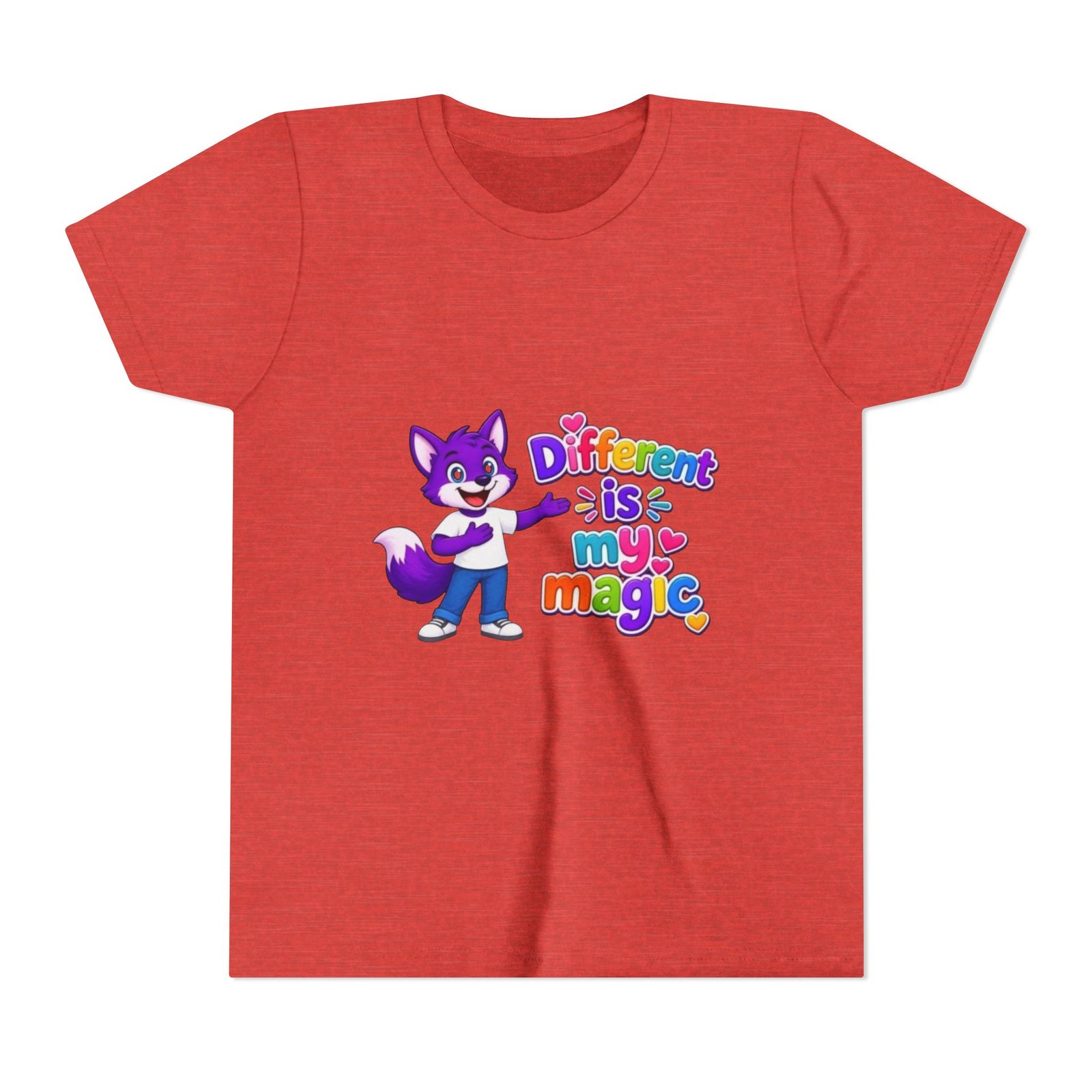 Youth Short Sleeve Tee- "Different is My Magic" - Image 97