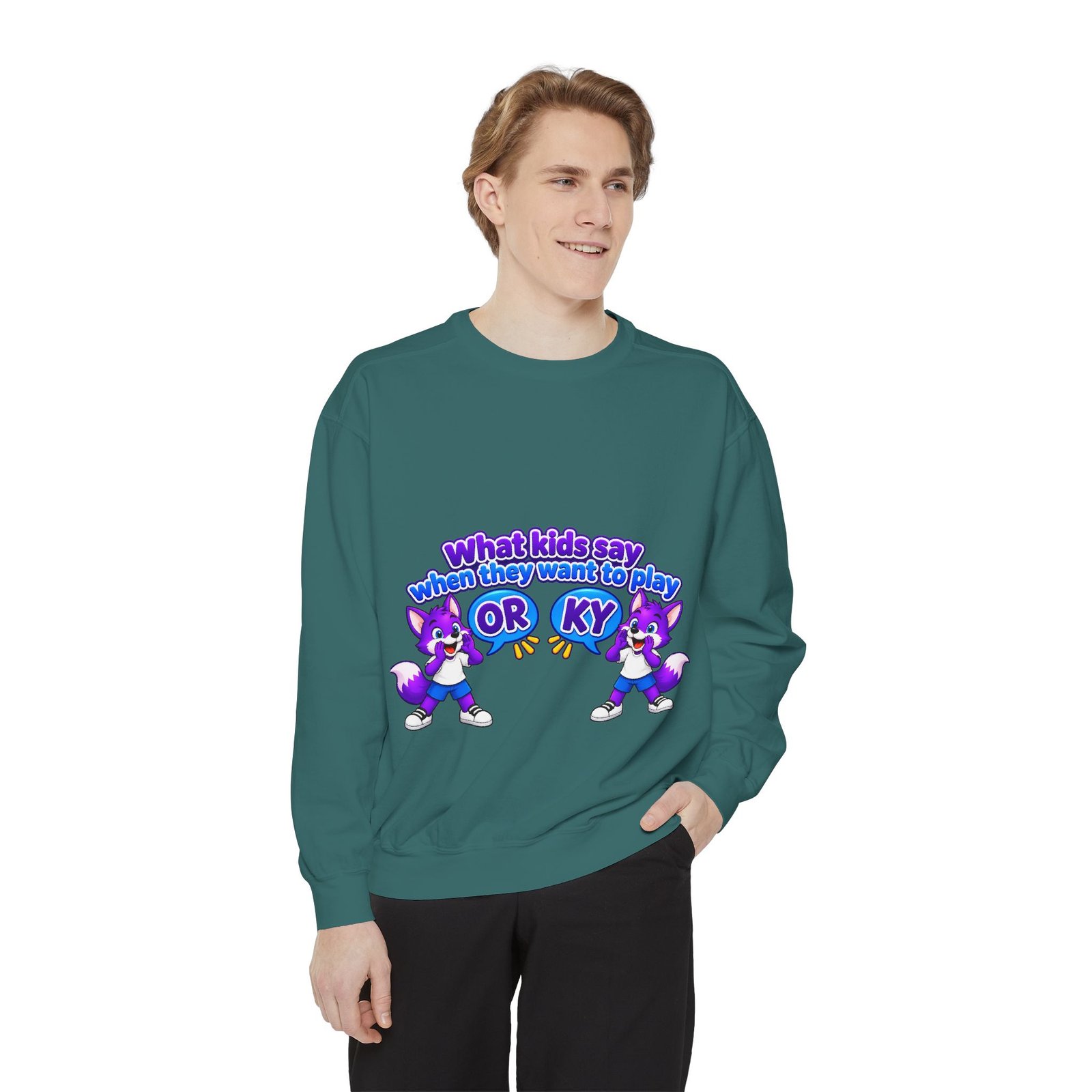 Playful 'What Kids Say When They Want to Play' Sweatshirt - Image 39