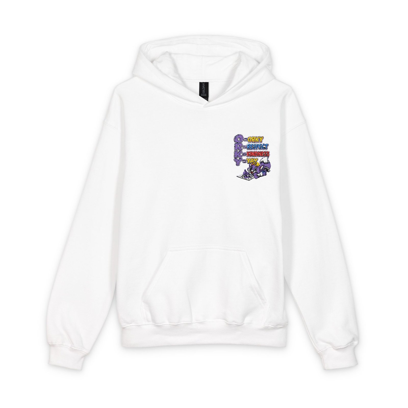 Youth Hoodie — 'Be Kind' Floral Pocket Logo - Image 2