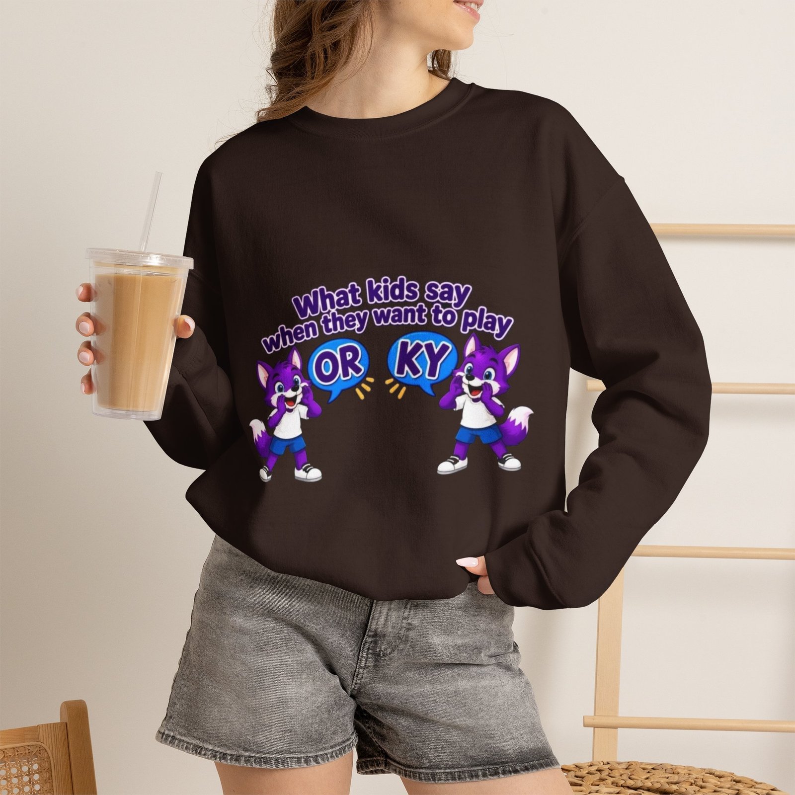 Unisex Heavy Blend™ Crewneck Sweatshirt - 'What Kids Say ' - Image 40