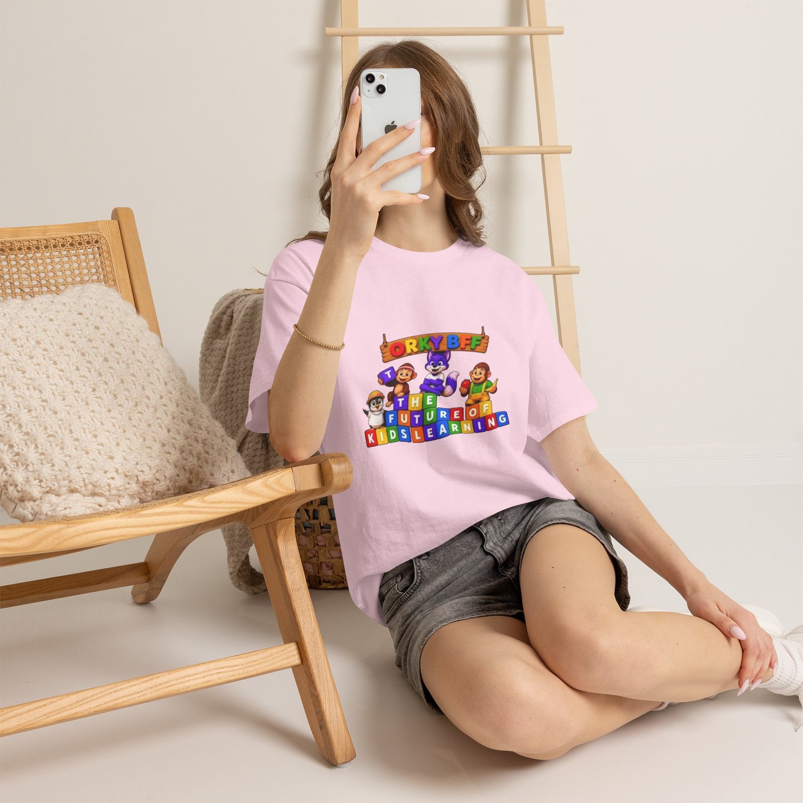 Unisex Heavy Cotton Tee — "ORKYBFF: The Future of Kids Learning" - Image 44