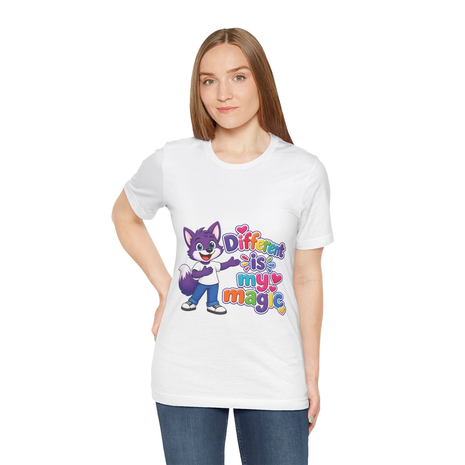 Different is My Magic T-Shirt — Unisex Jersey Short Sleeve Tee - Image 3
