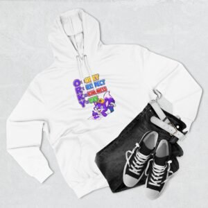 Three-Panel Fleece Hoodie __ Orky Respect Kindness Yay