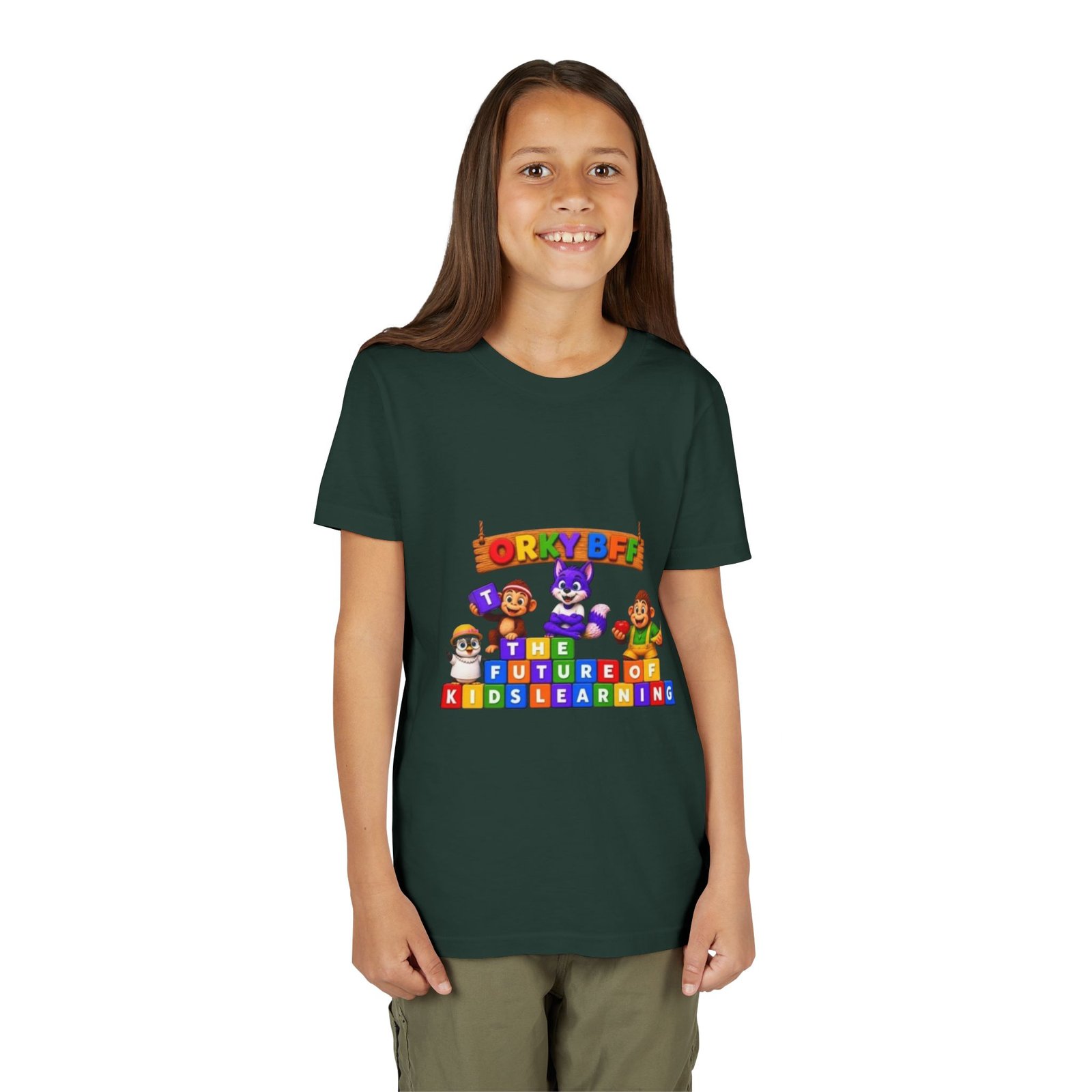 Youth Short Sleeve Tee — 'The Future of Kids Learning' - Image 48