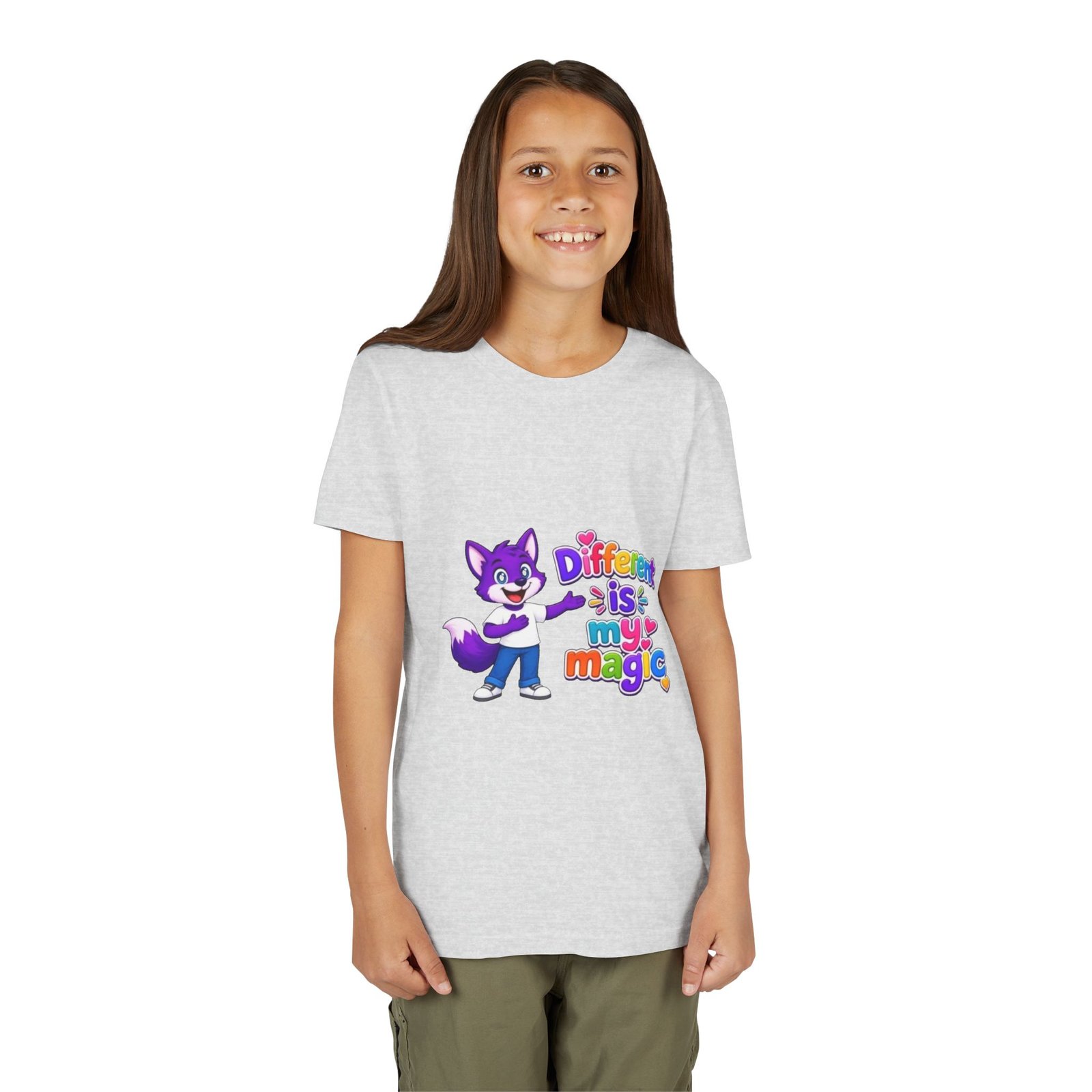 Youth Short Sleeve Tee- "Different is My Magic" - Image 8