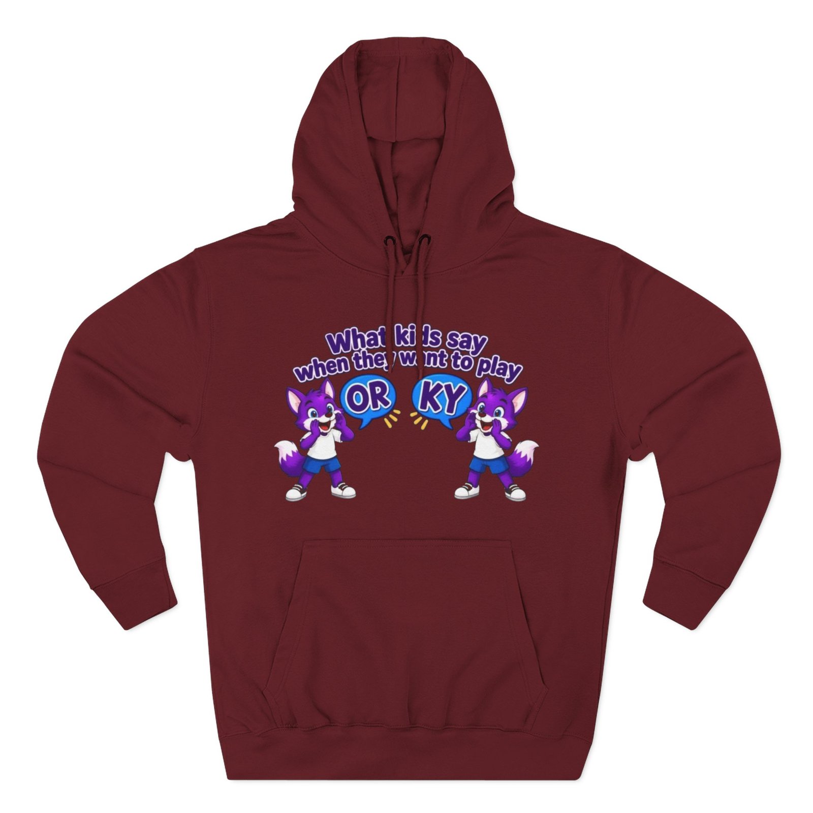Three-Panel Fleece Hoodie— " What Kids Say " - Image 57