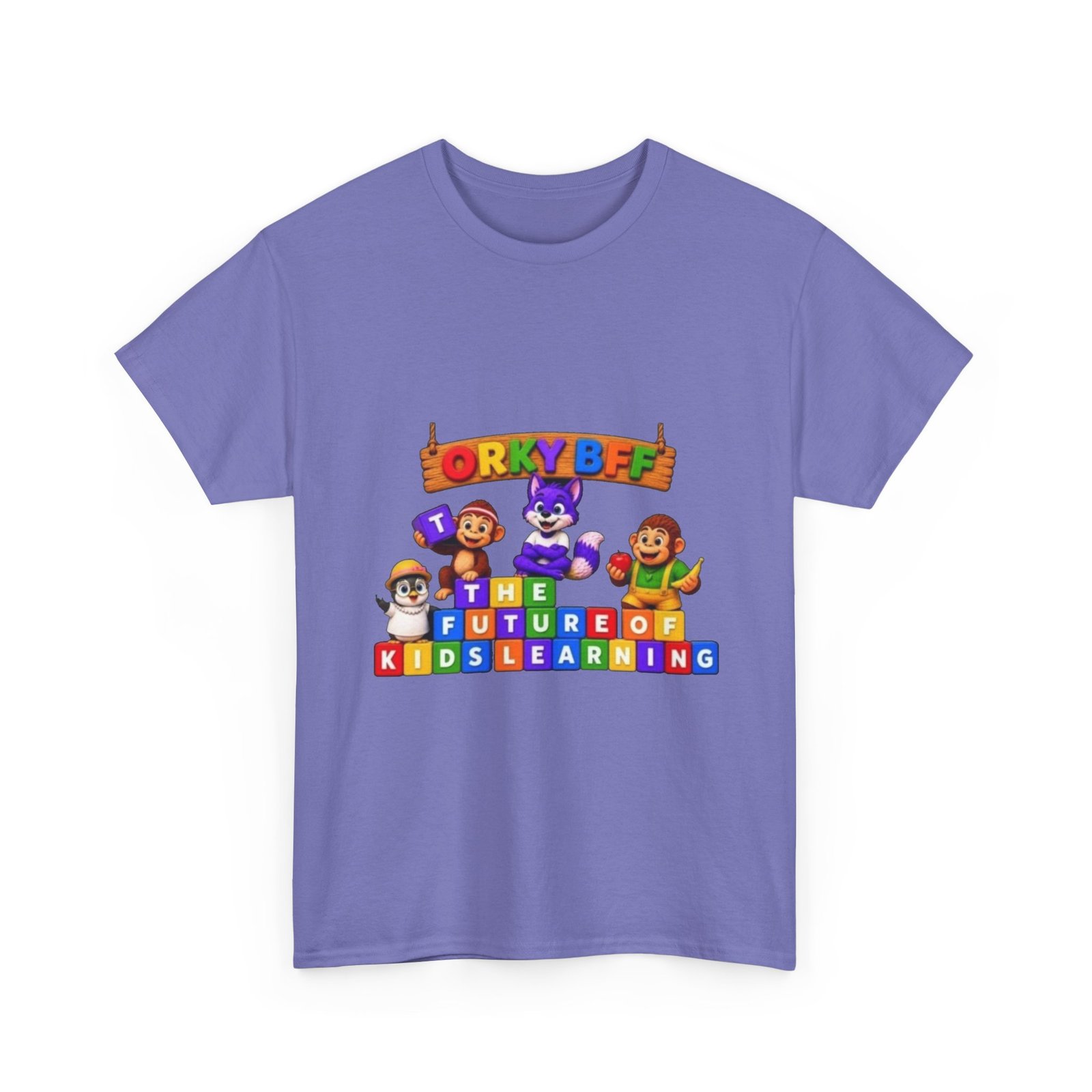 Unisex Heavy Cotton Tee — "ORKYBFF: The Future of Kids Learning" - Image 21